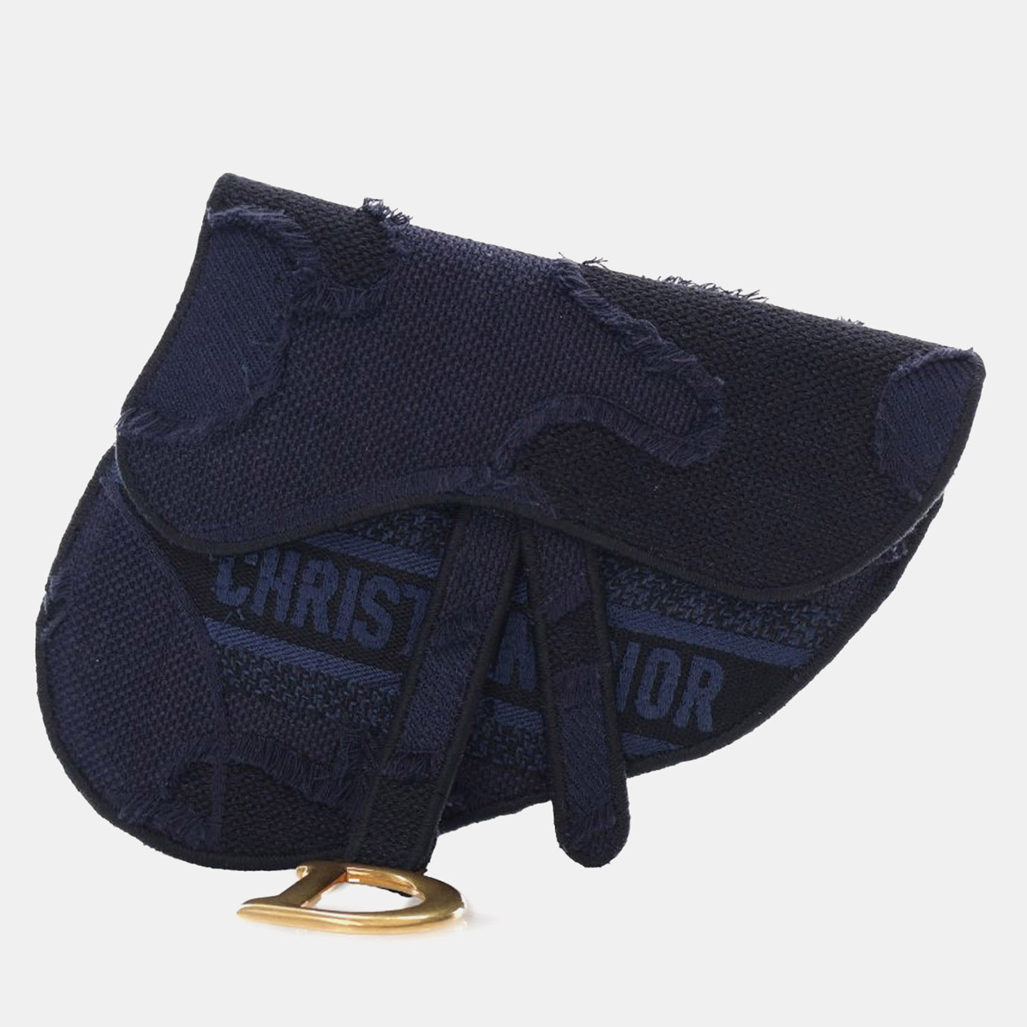 Canvas Embroidered Camouflage Saddle Belt Bag