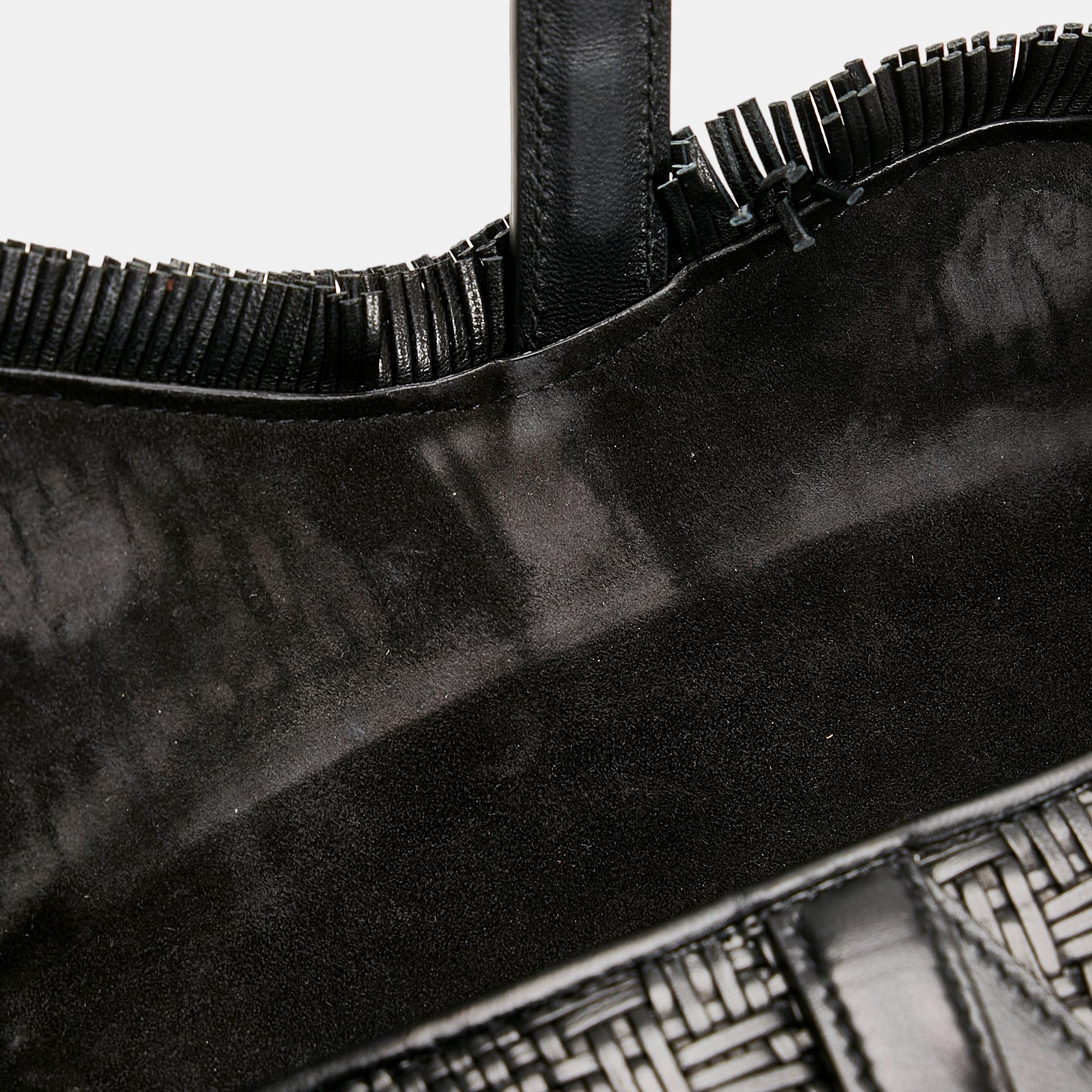 Dior Black Ultra Matte Woven Saddle