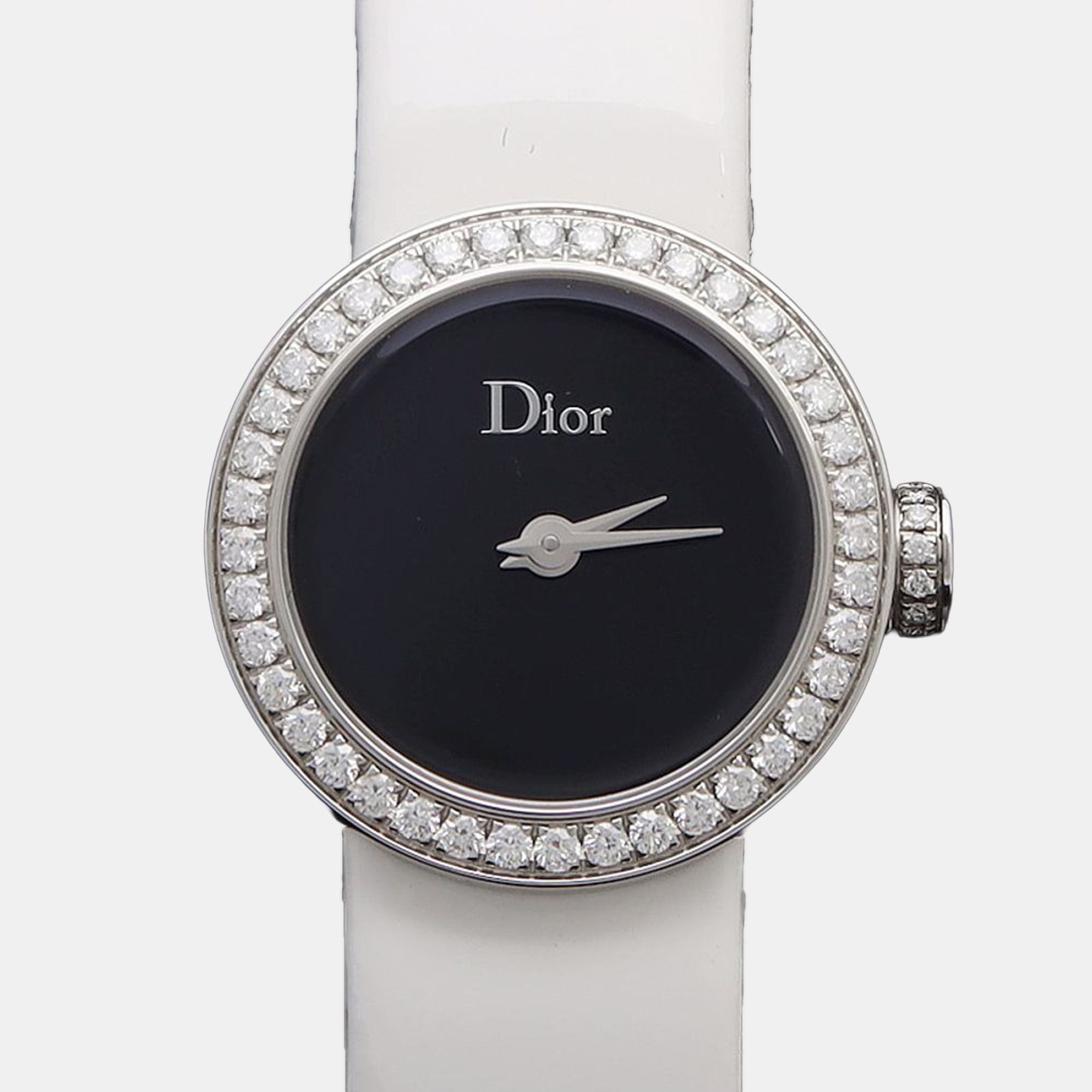 Christian Dior La D De Dior CD040110-J Quartz Diamond Stainless Steel Womens Wristwatch 19 mm, Black
Christian Dior La D De Dior CD040110-J Quartz Diamond Stainless Steel Womens Wristwatch 19 mm, Black