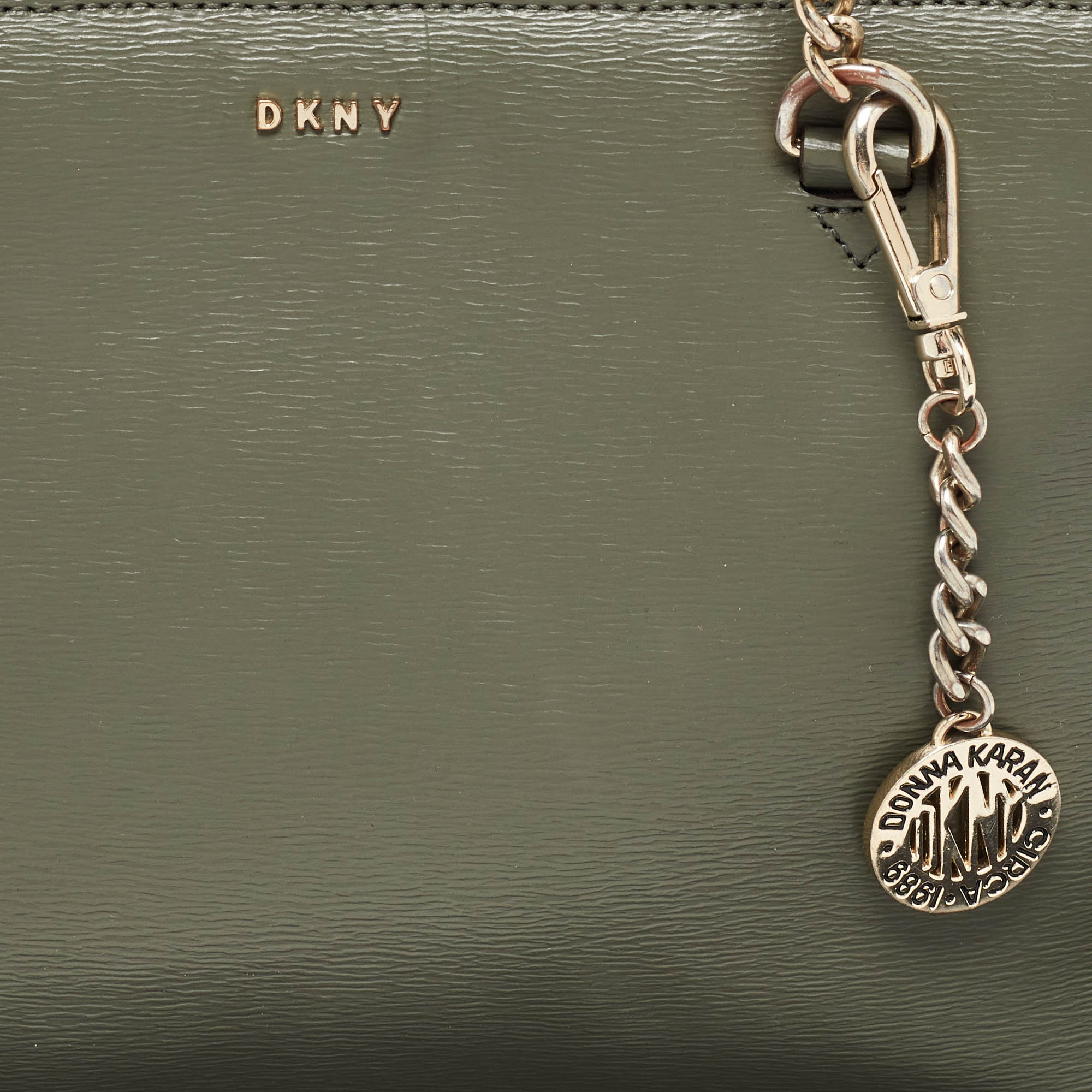 DKNY Grey Saffiano Leather Tote