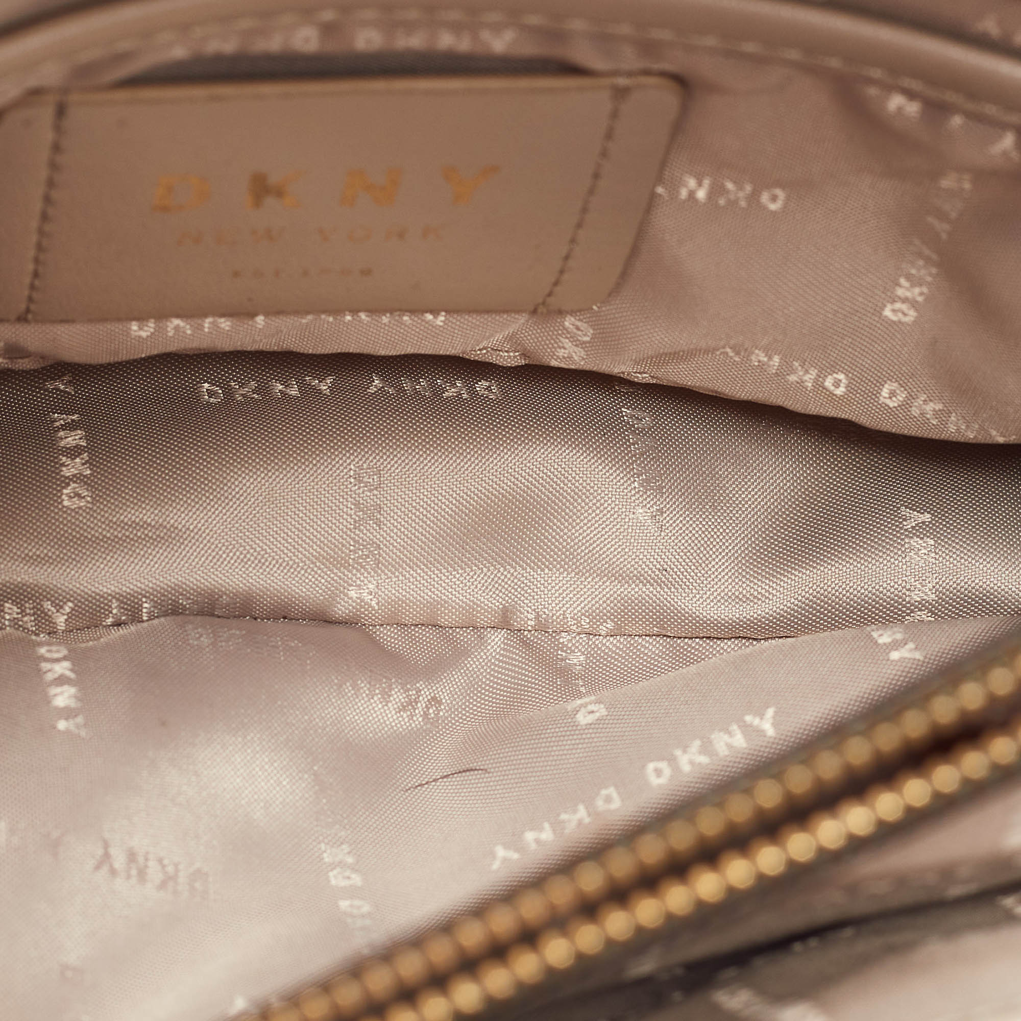 DKNY Grey Saffiano Leather Tote