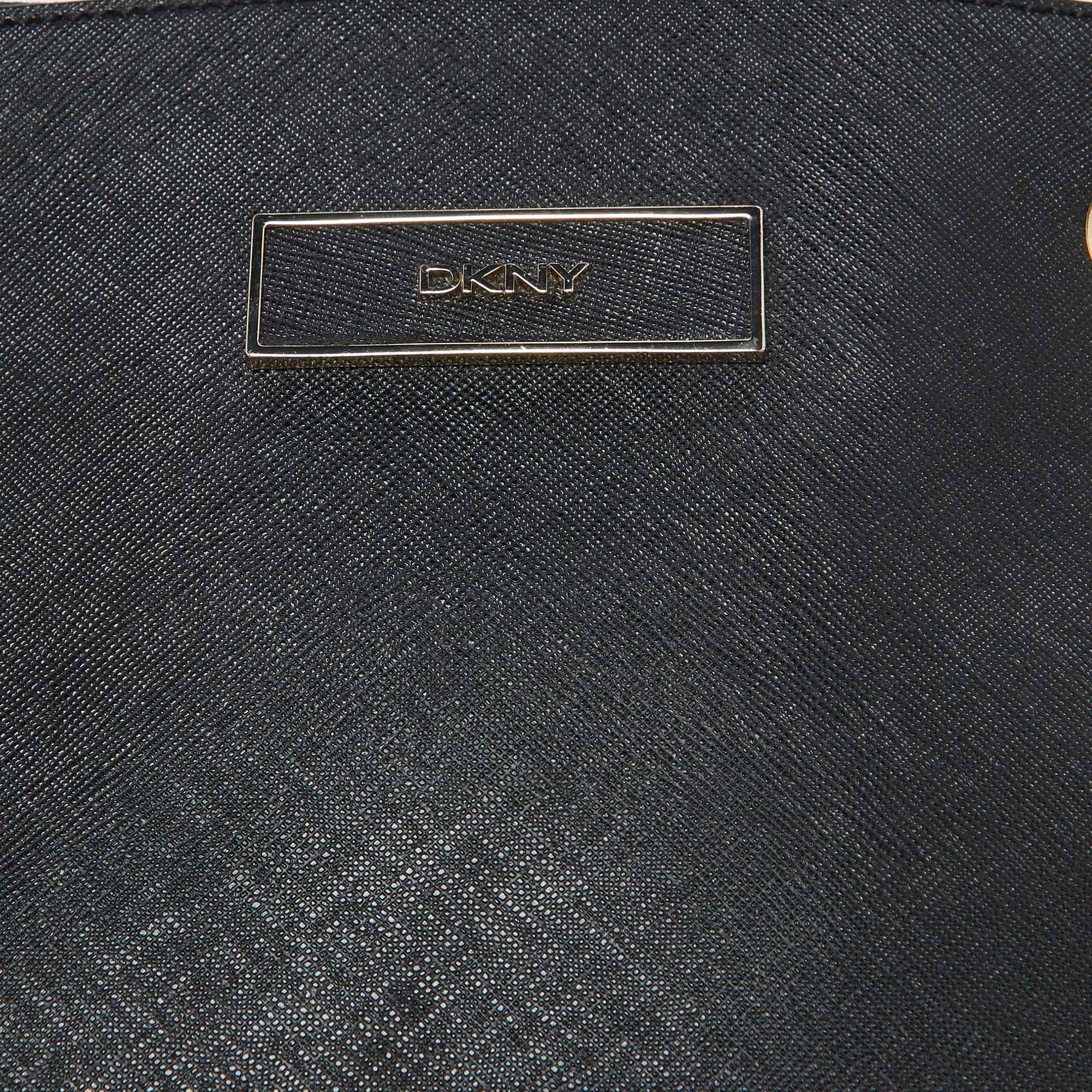 Dkny Black Saffiano Leather Shoulder Bag