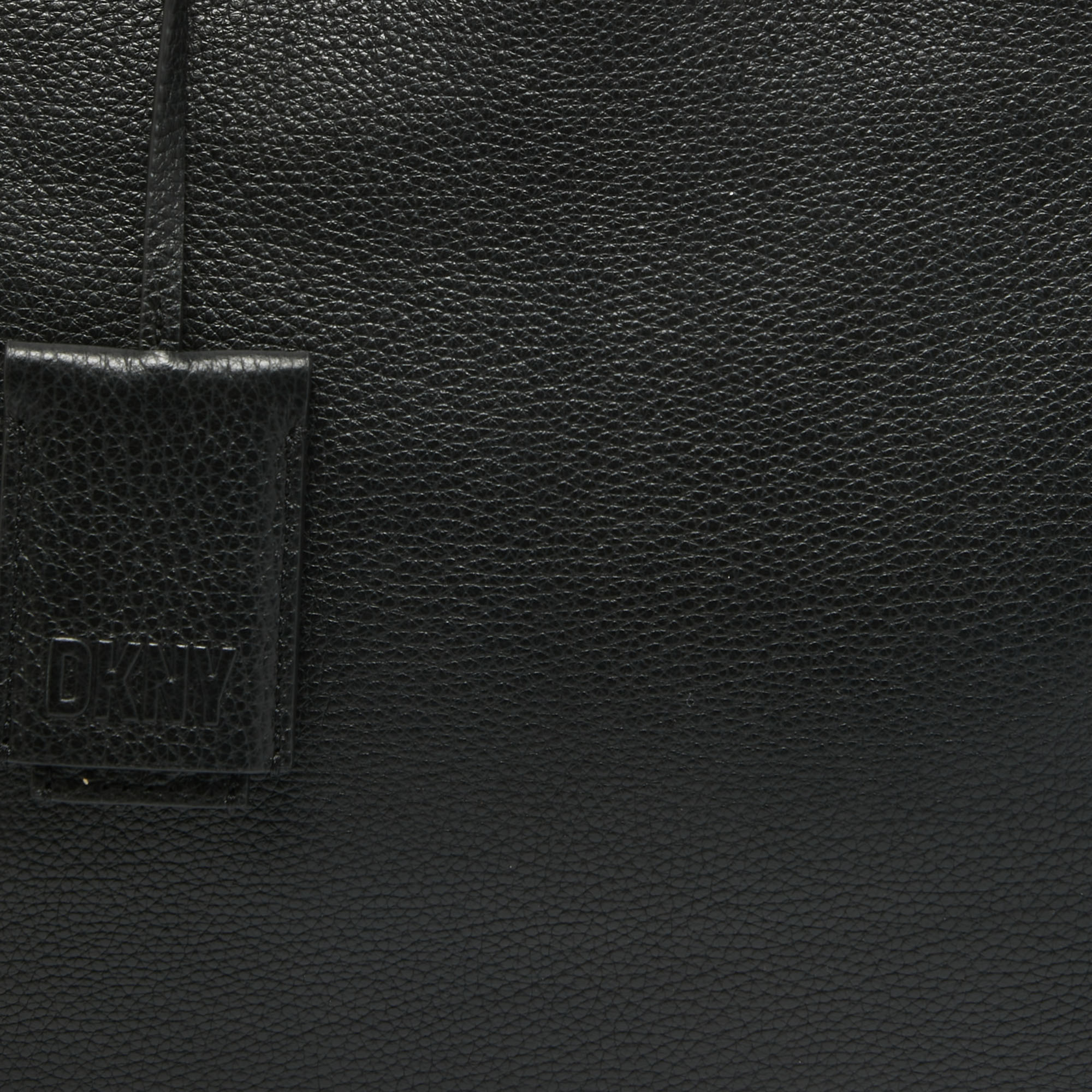 DKNY Black Leather Effortless Tote