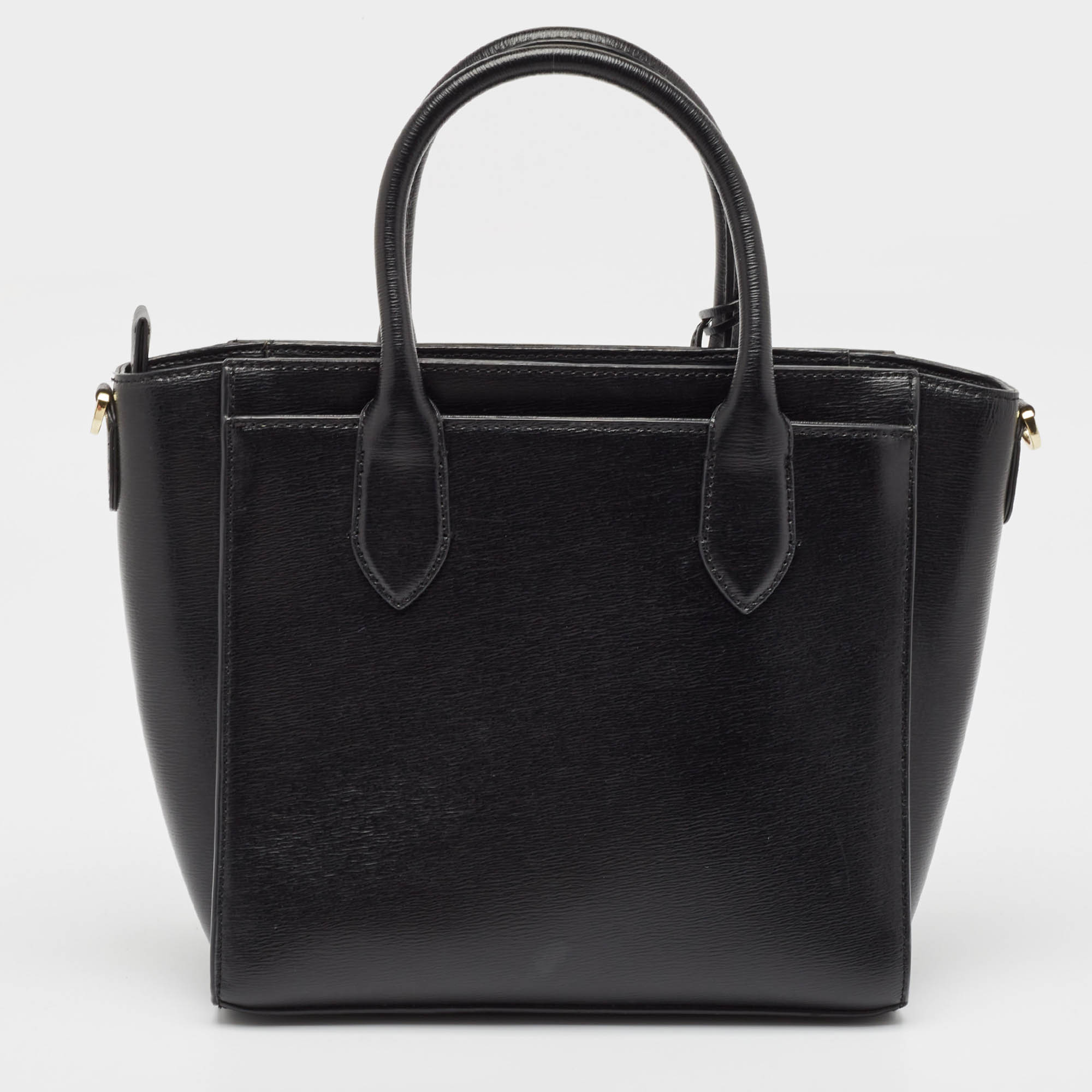 DKNY Black Leather Valery Satchel