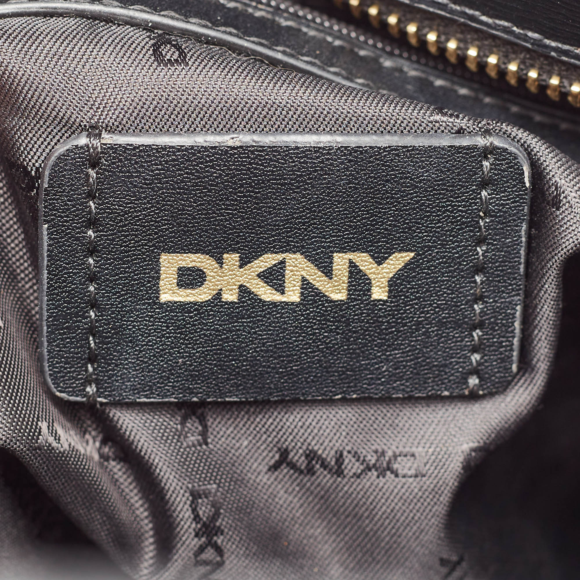 DKNY Black Leather Valery Satchel