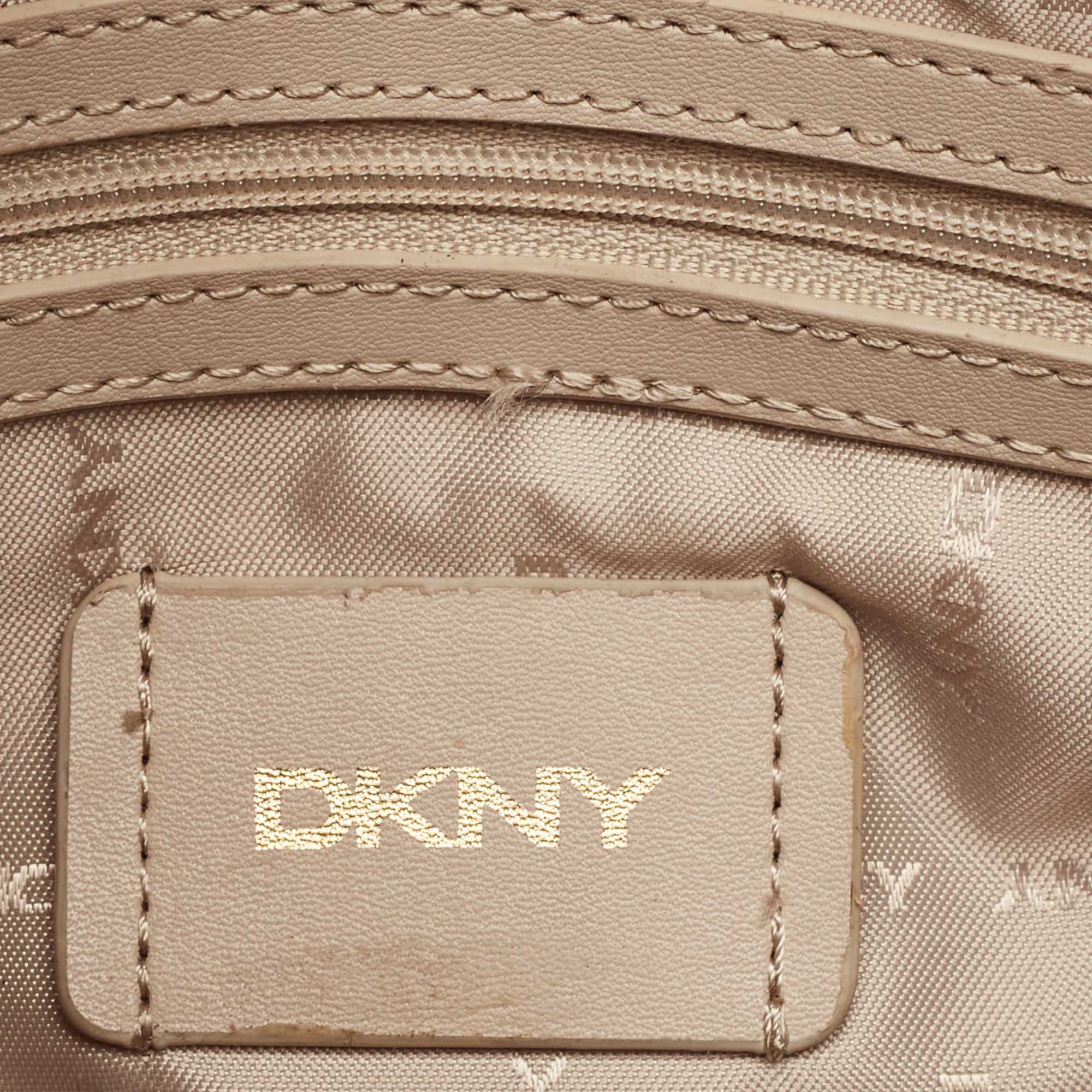 DKNY Burgundy Saffiano Leather Small Cassie Tote