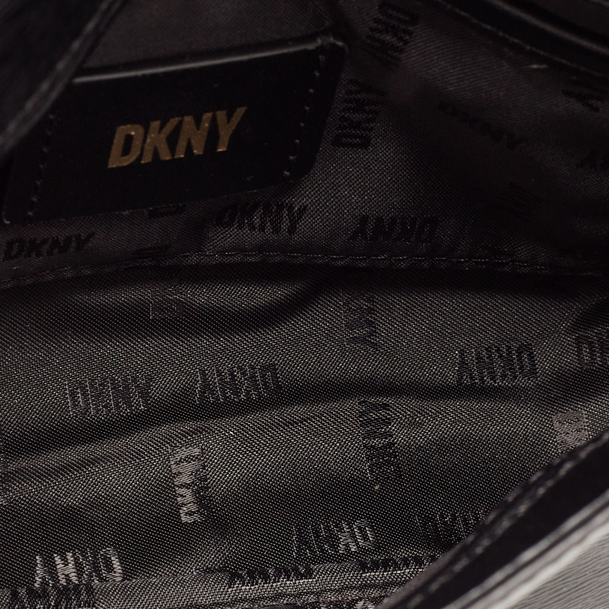 Dkny Black Leather Bryant Park Flap Crossbody Bag
