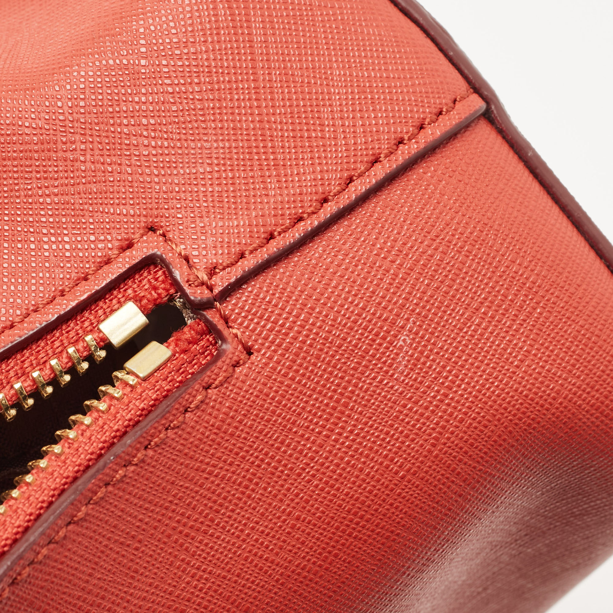 DKNY Red Leather Dome Shoulder Bag