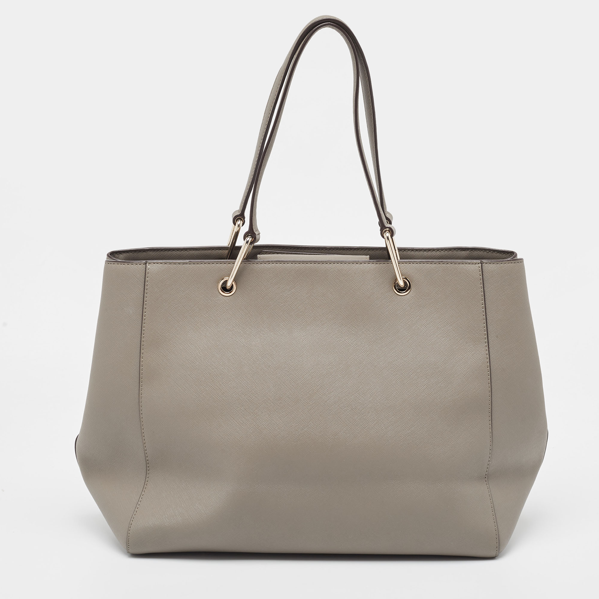 DKNY Grey Leather Bryant Park Tote