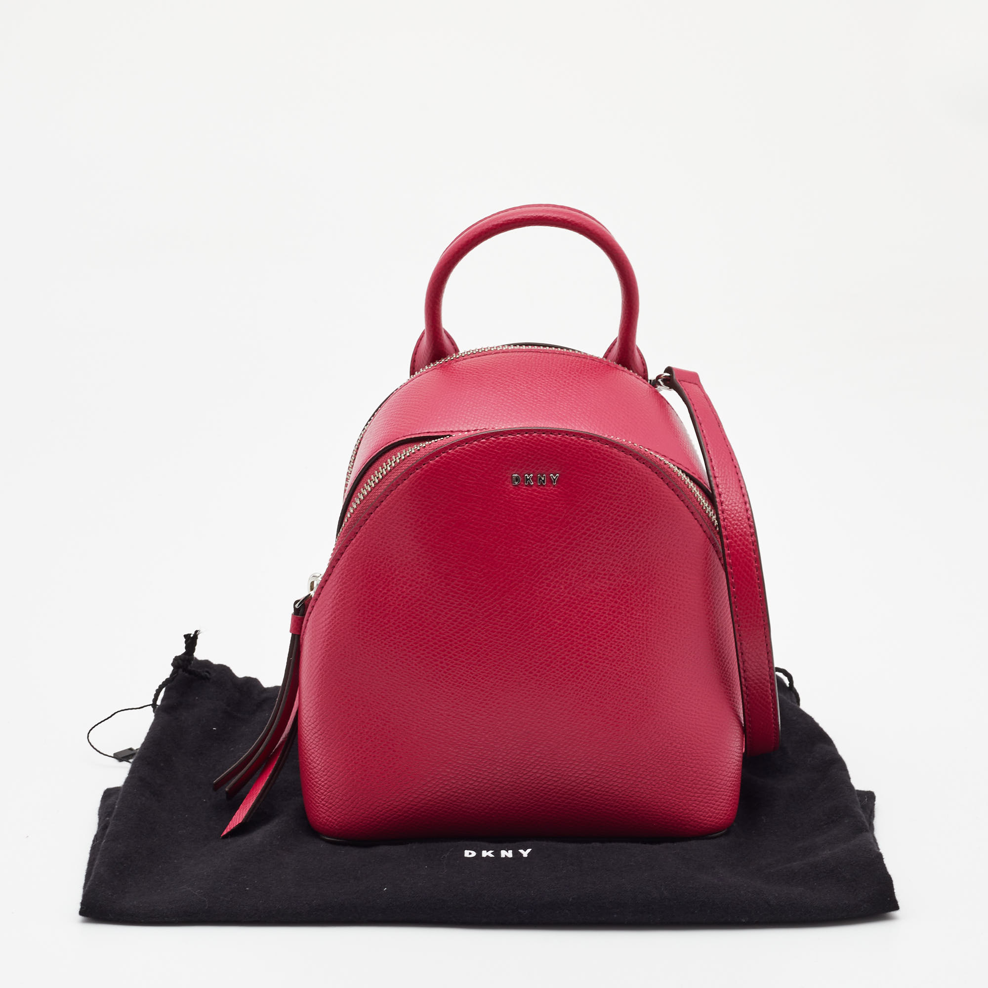 DKNY Pink Leather Mini Bryant Crossbody Bag