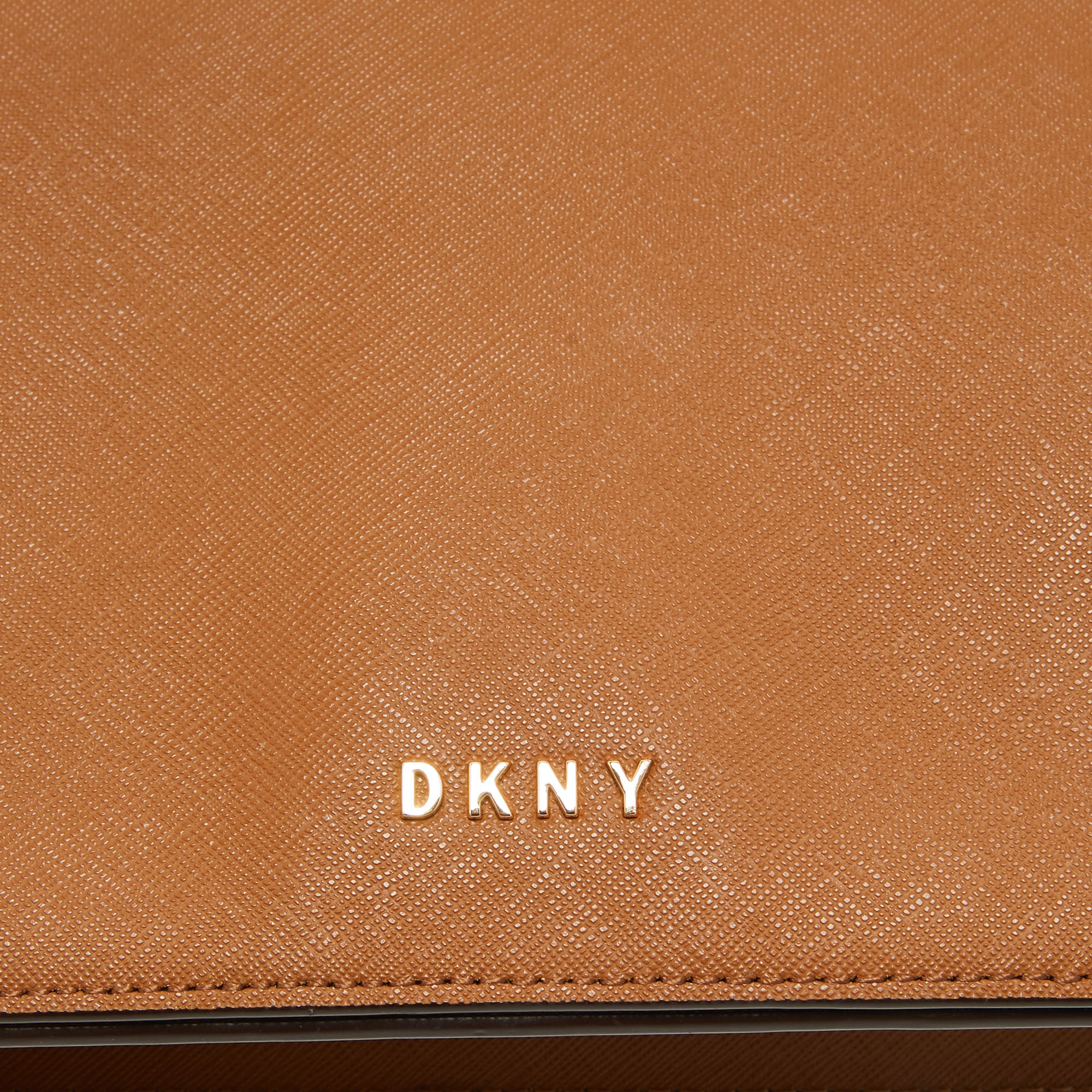 DKNY Brown Leather Chain Crossbody Bag