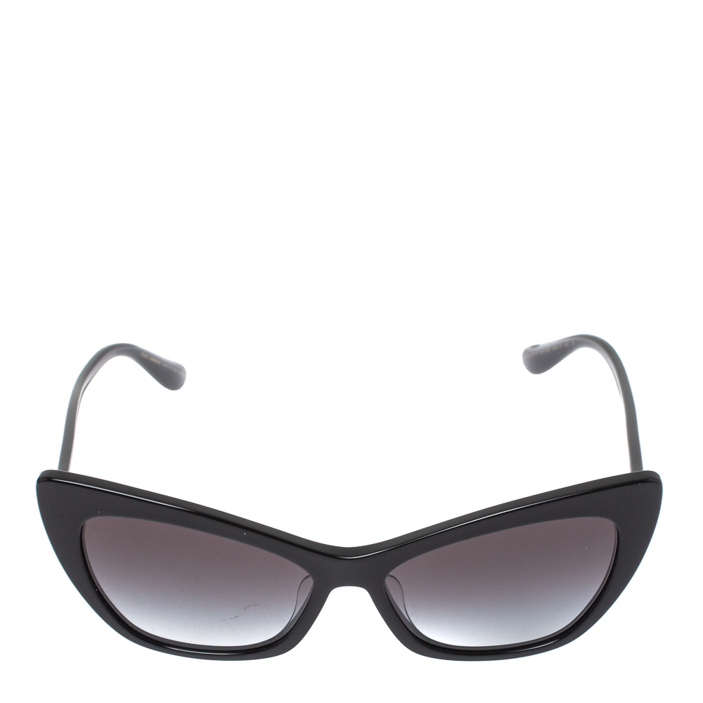 

Dolce & Gabbana Black/ Grey Gradient DG 4370 - F 501/8G Cat Eye Sunglasses