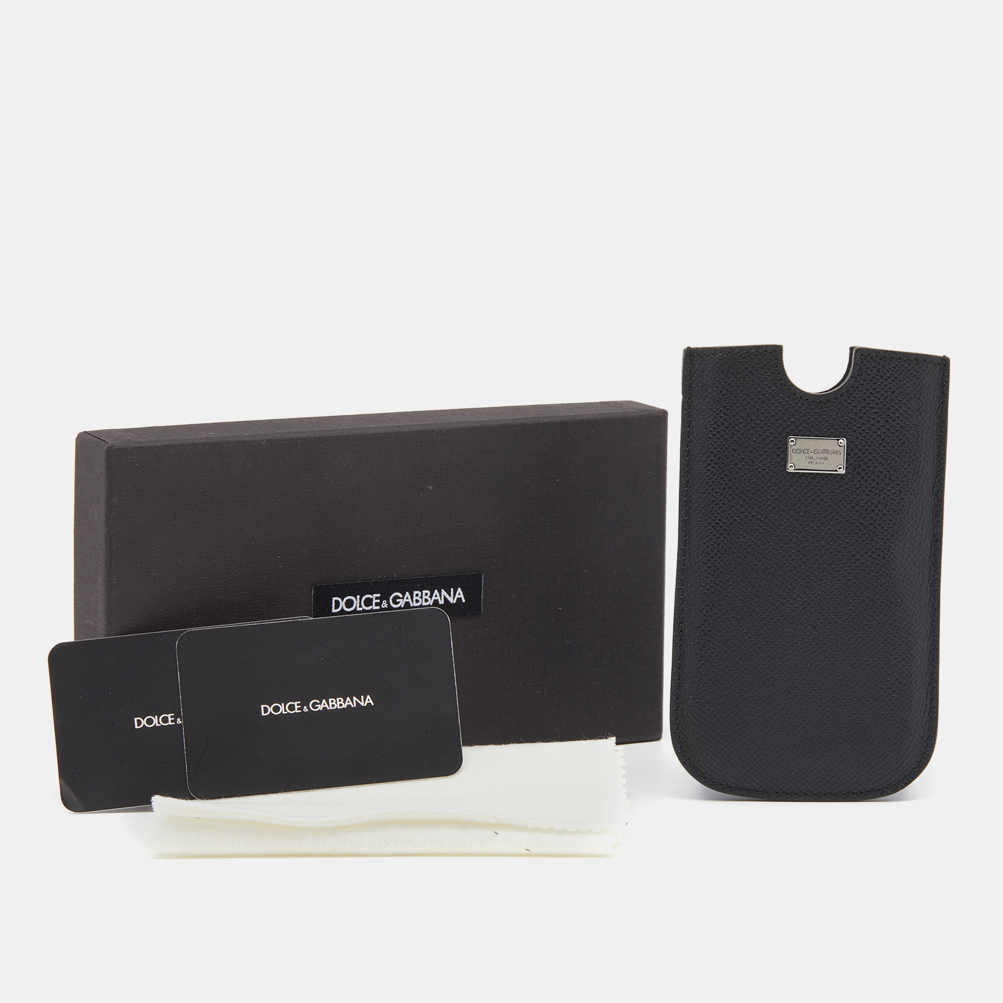 Dolce & Gabbana Black Leather SIII Smartphone Case