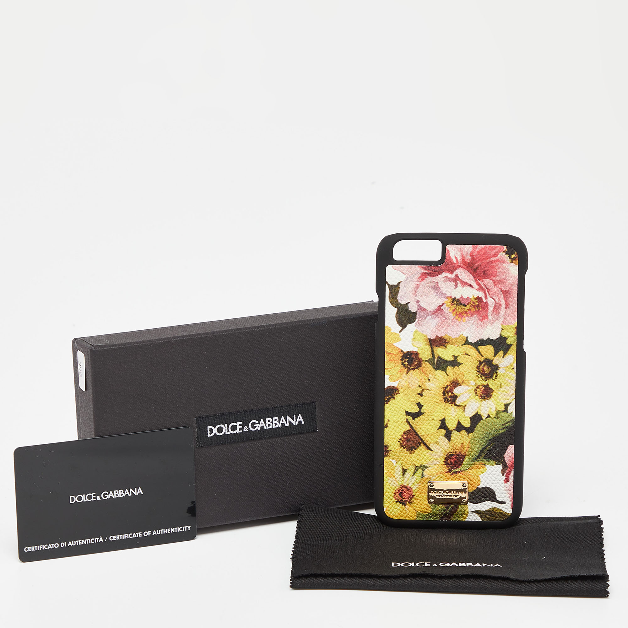 Dolce & Gabbana Multicolor Floral Print Leather IPhone 6 Case