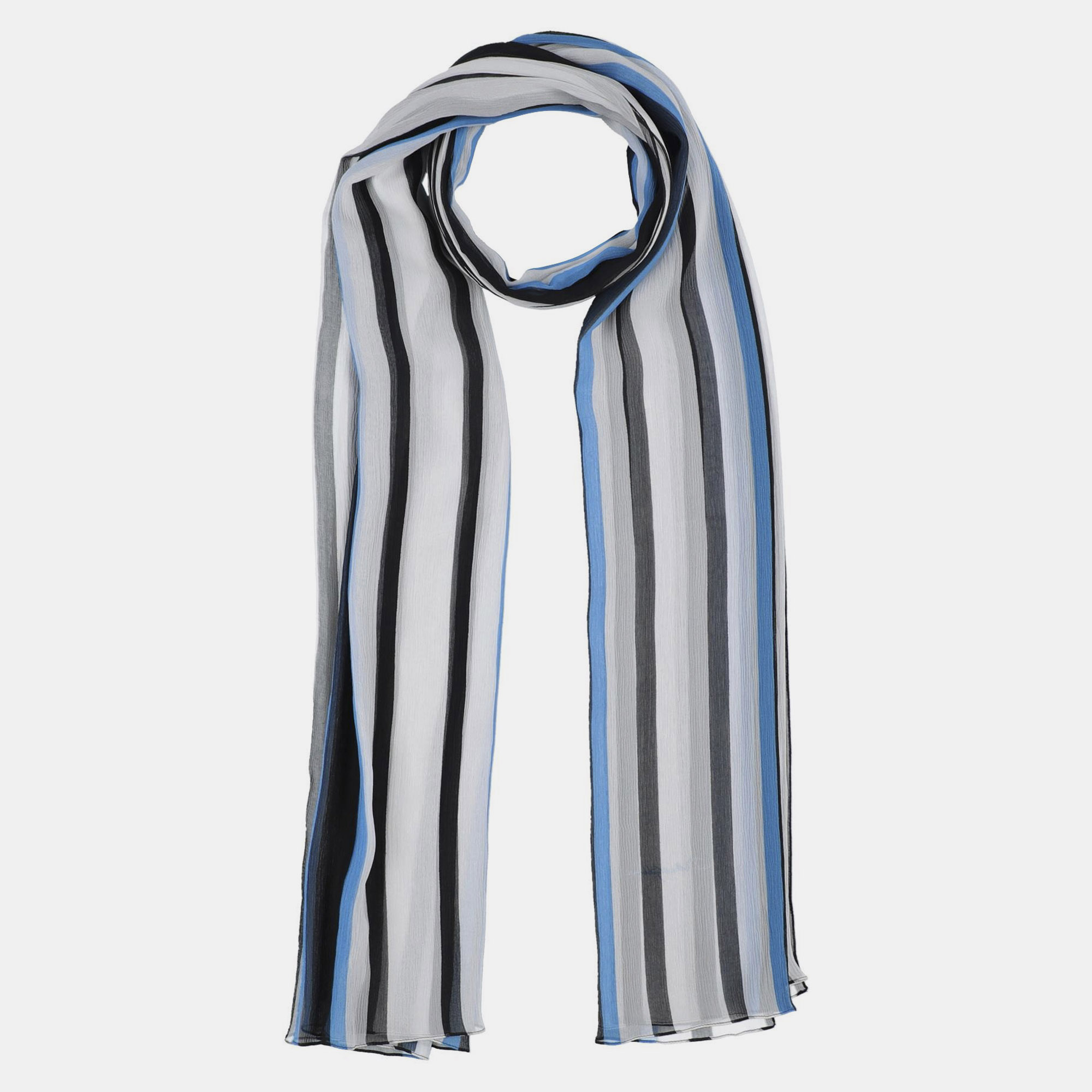 Dolce & gabbana logo & stripes silk scarf