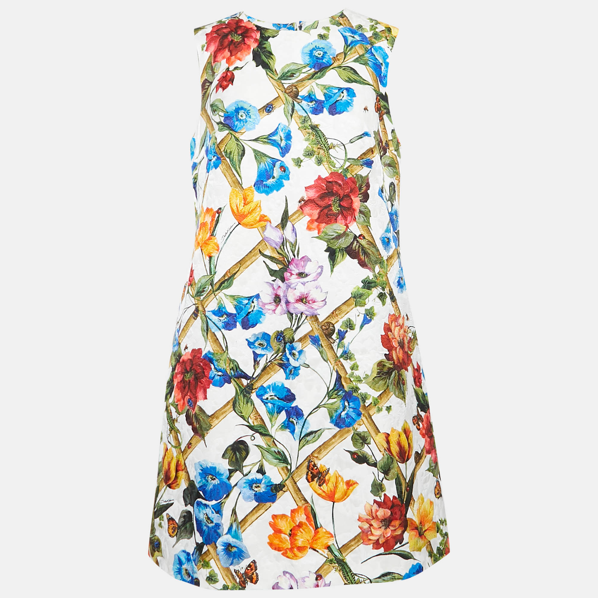 Dolce & Gabbana White/Multicolor Printed Cotton Blend Jacquard Mini Dress L
Dolce & Gabbana White/Multicolor Printed Cotton Blend Jacquard Mini Dress L