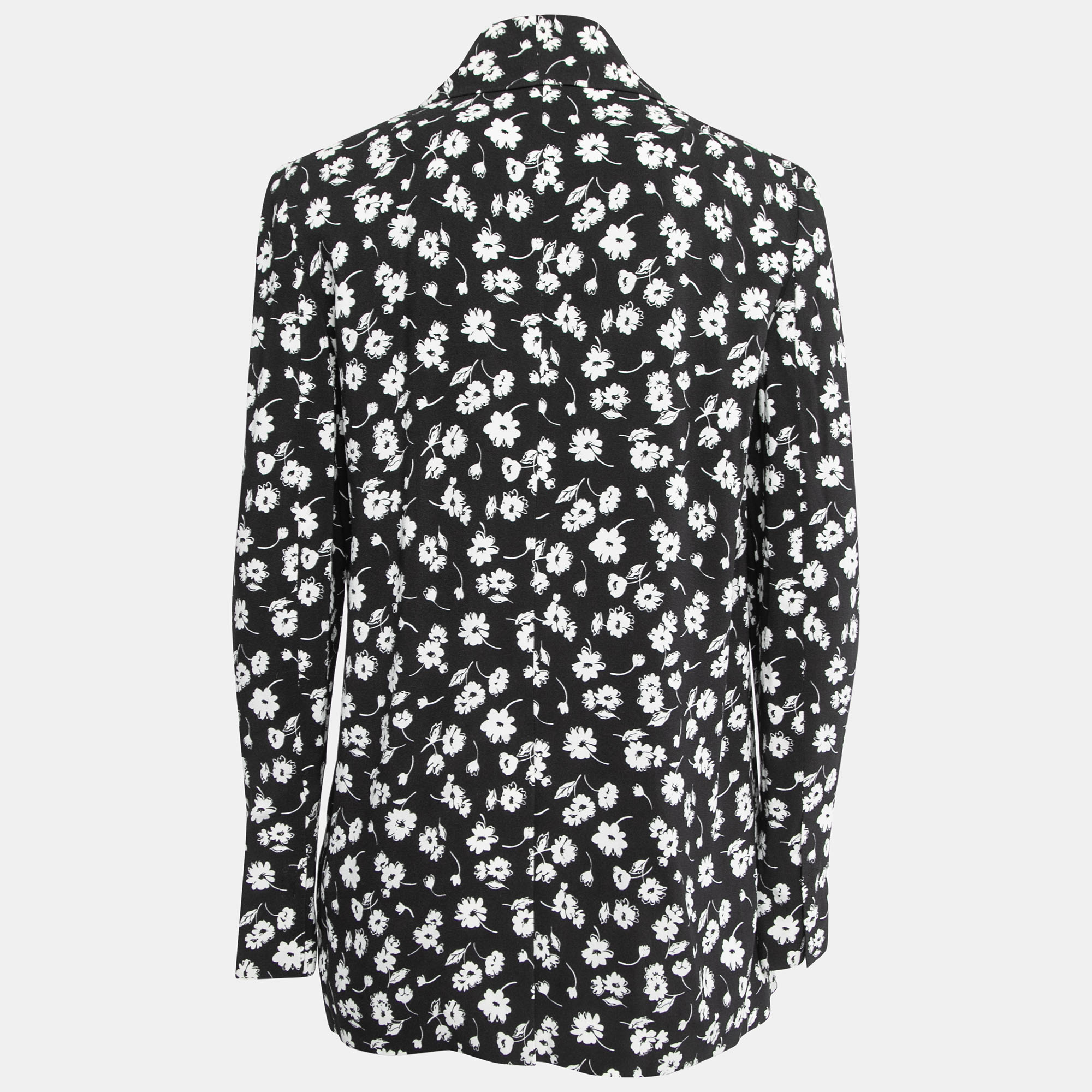 Dolce & Gabbana Black Floral Printed Crepe Double-Breasted Blazer
Dolce & Gabbana Black Floral Printed Crepe Double-Breasted Blazer