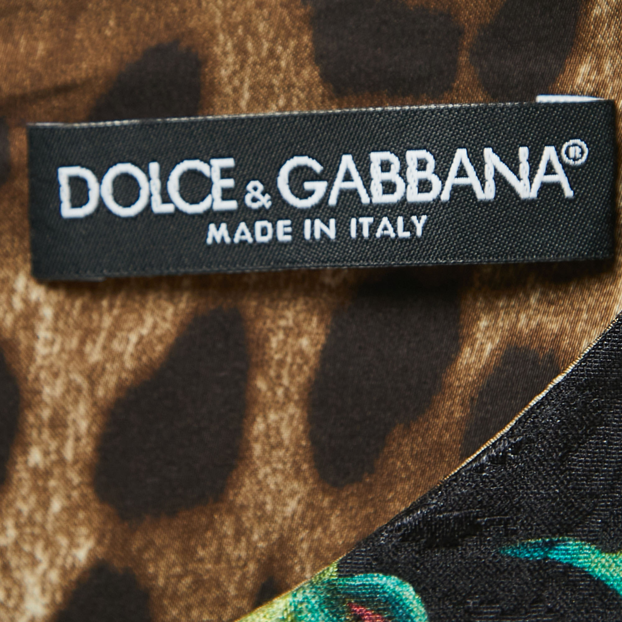 Dolce & Gabbana Black Rose Jacquard Sleeveless Short Dress L