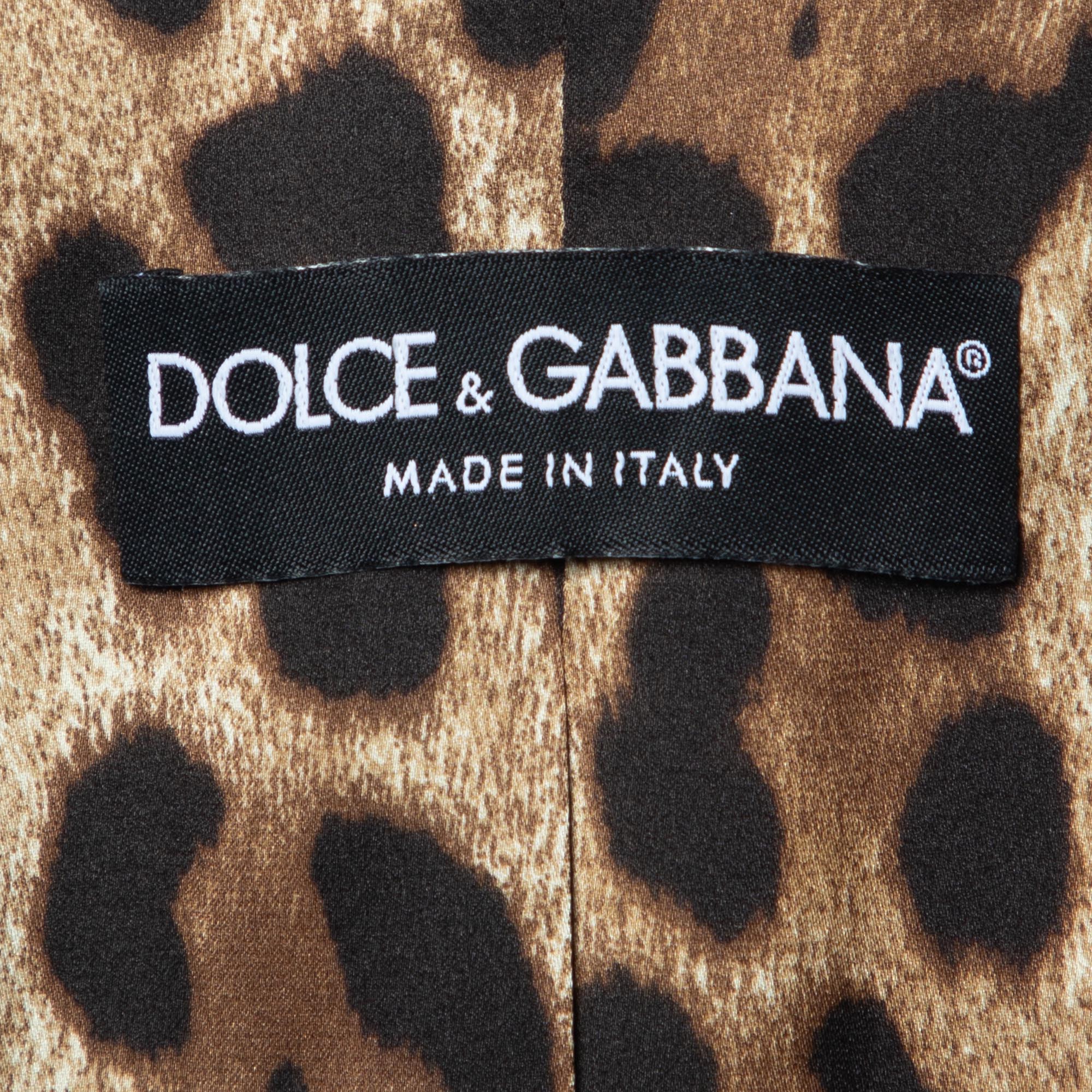 Dolce & Gabbana Brown Pinstriped Wool Tailored Blazer M