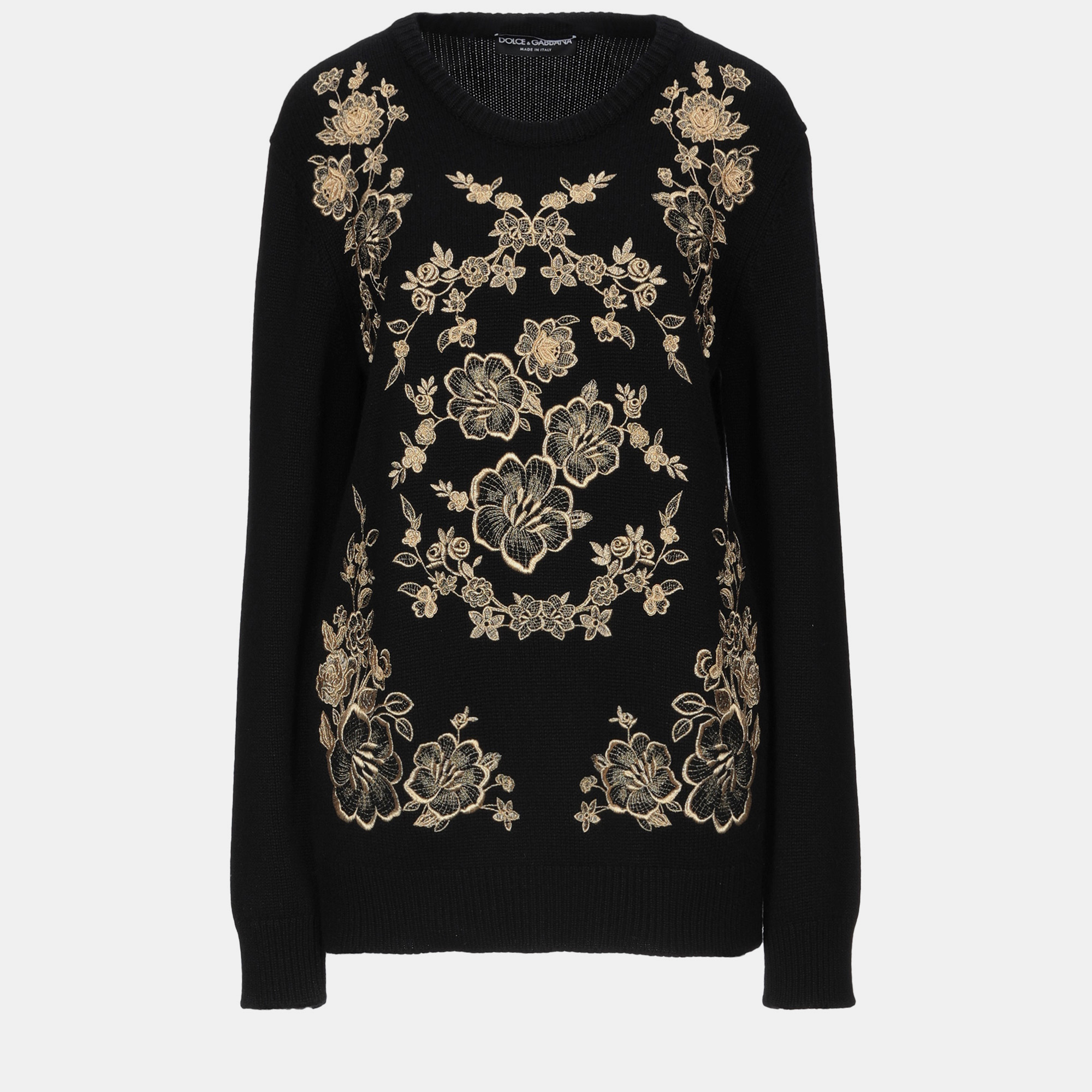 

Dolce & Gabbana Cashmere Sweater IT 38, Black