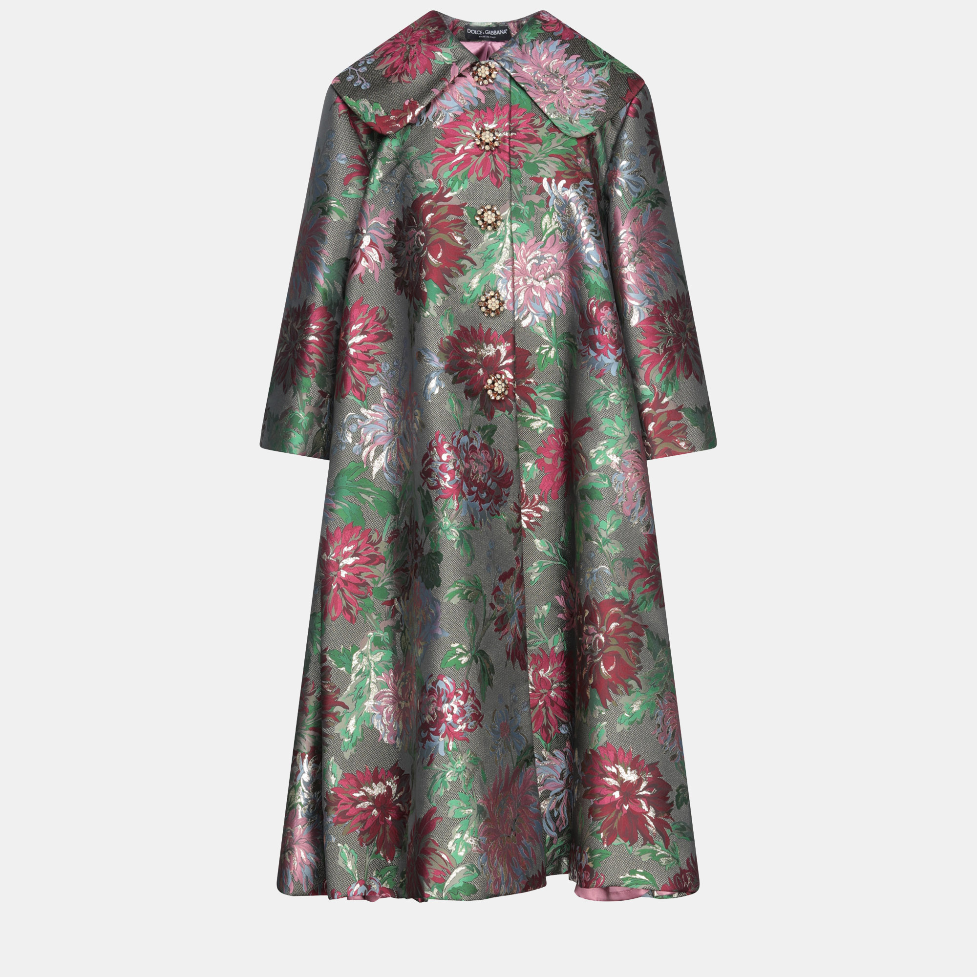 Dolce & gabbana polyester overcoat 40