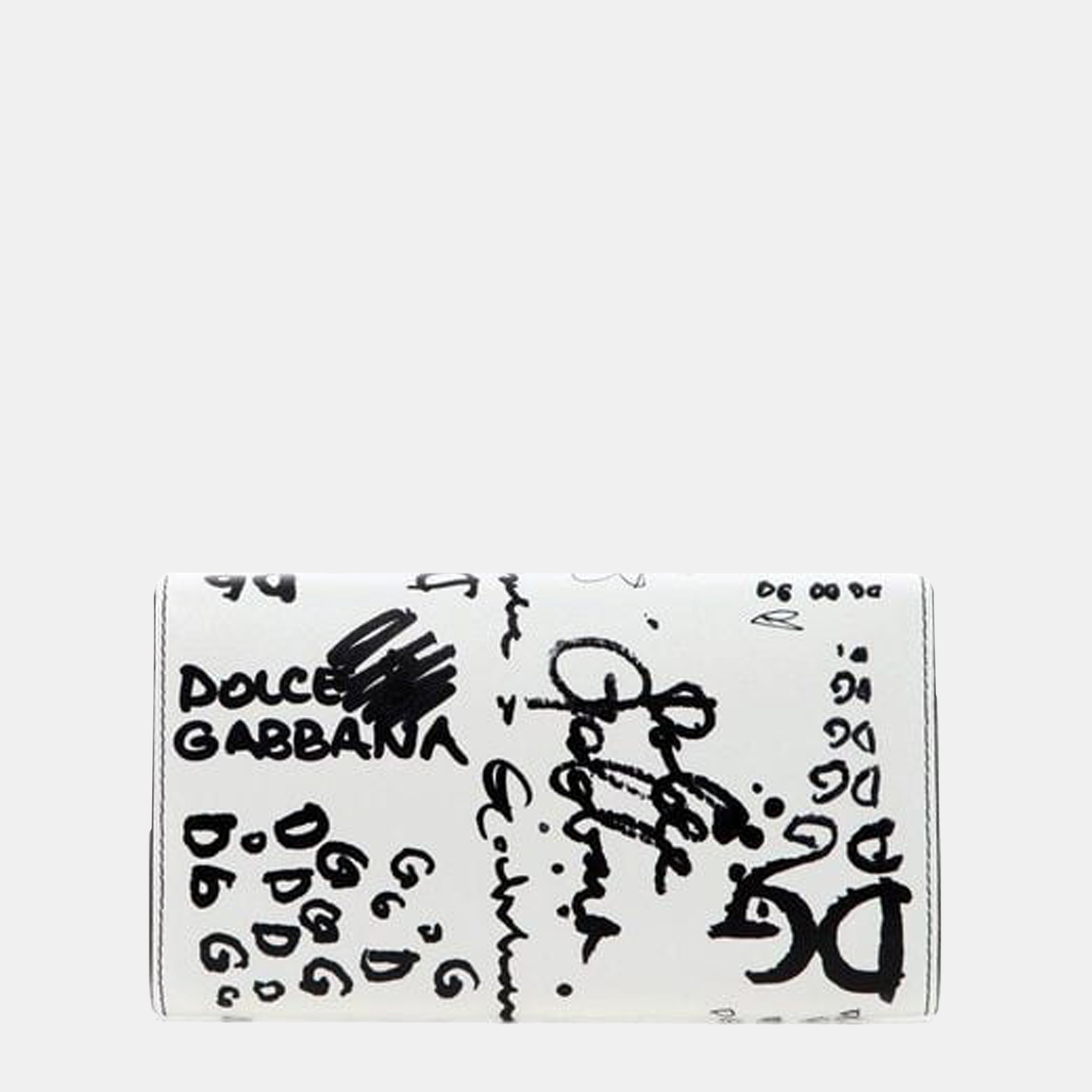 Dolce & Gabbana Black & White - Leather - Logo Printed Crossbody Shoulder Bag
Dolce & Gabbana Black & White - Leather - Logo Printed Crossbody Shoulder Bag