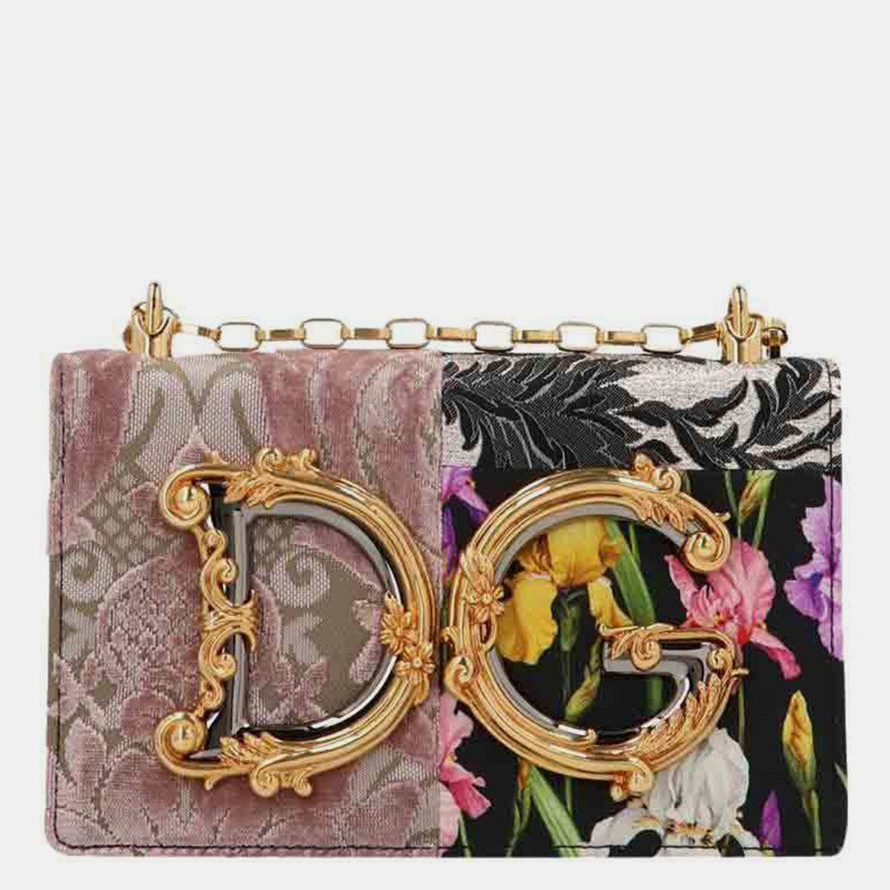 Dolce & Gabbana  Multicolor Patchwork DG Girls Shoulder Bag