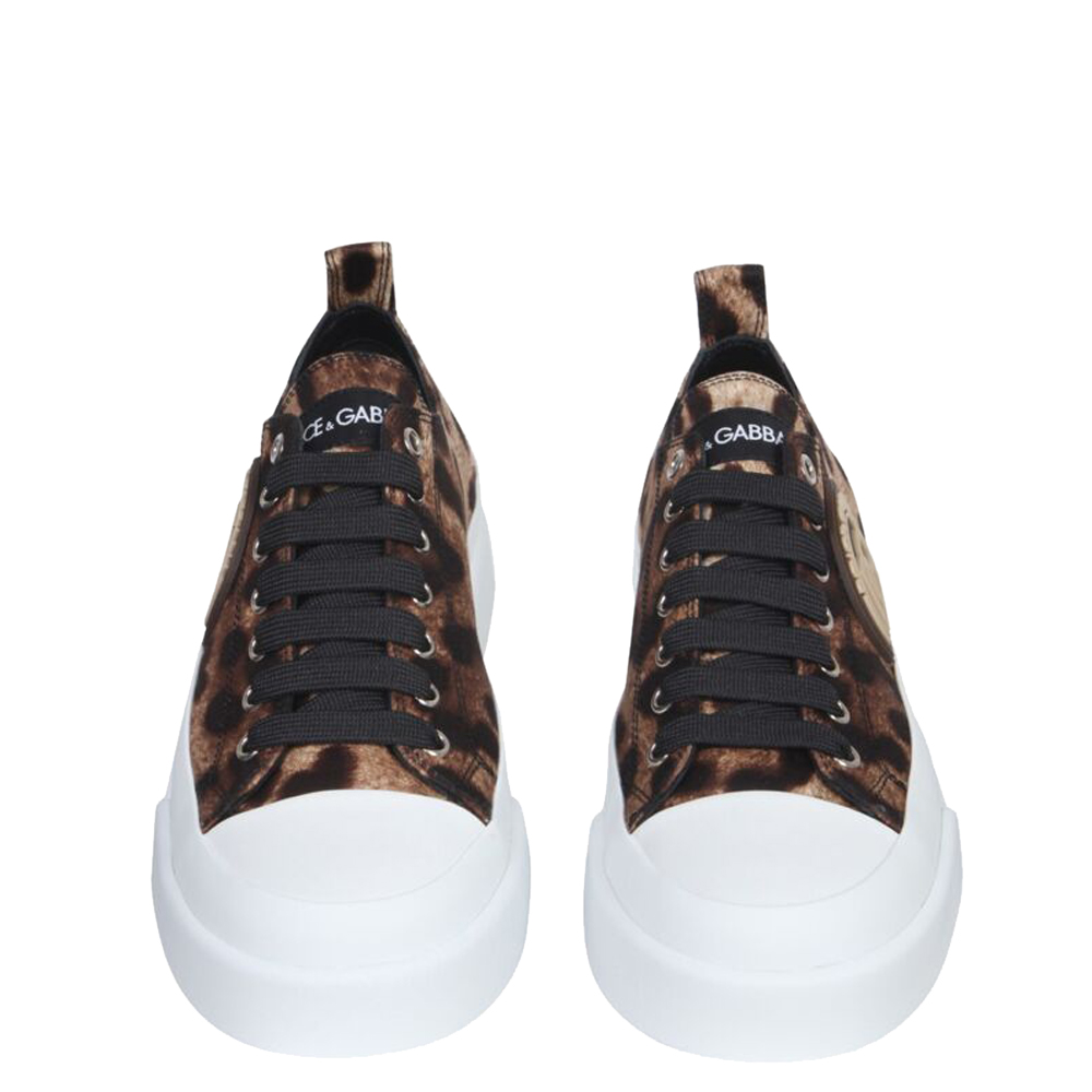 Dolce & Gabbana Brown/White leopard Print Portofino Light Sneakers Size IT
Dolce & Gabbana Brown/White leopard Print Portofino Light Sneakers Size IT