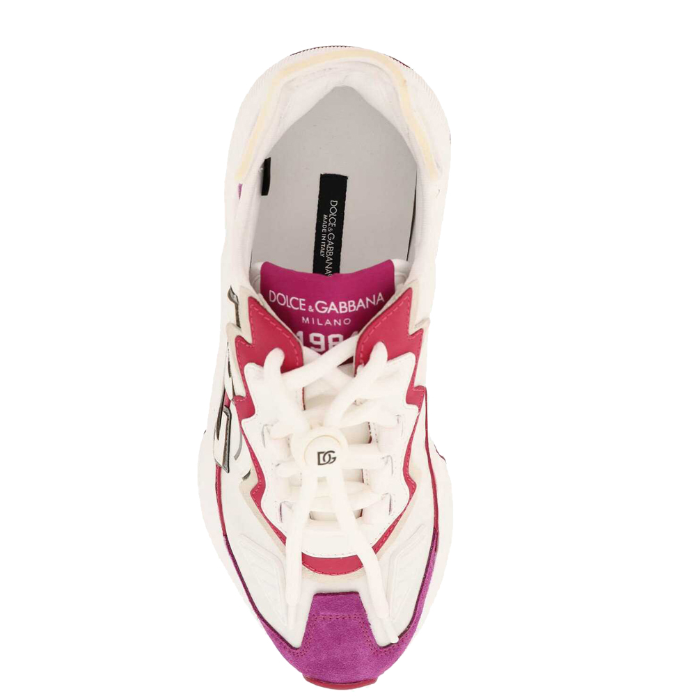 Dolce & Gabbana White/Red/Purple Mixed Materials Daymaster Sneakers Size IT
Dolce & Gabbana White/Red/Purple Mixed Materials Daymaster Sneakers Size IT