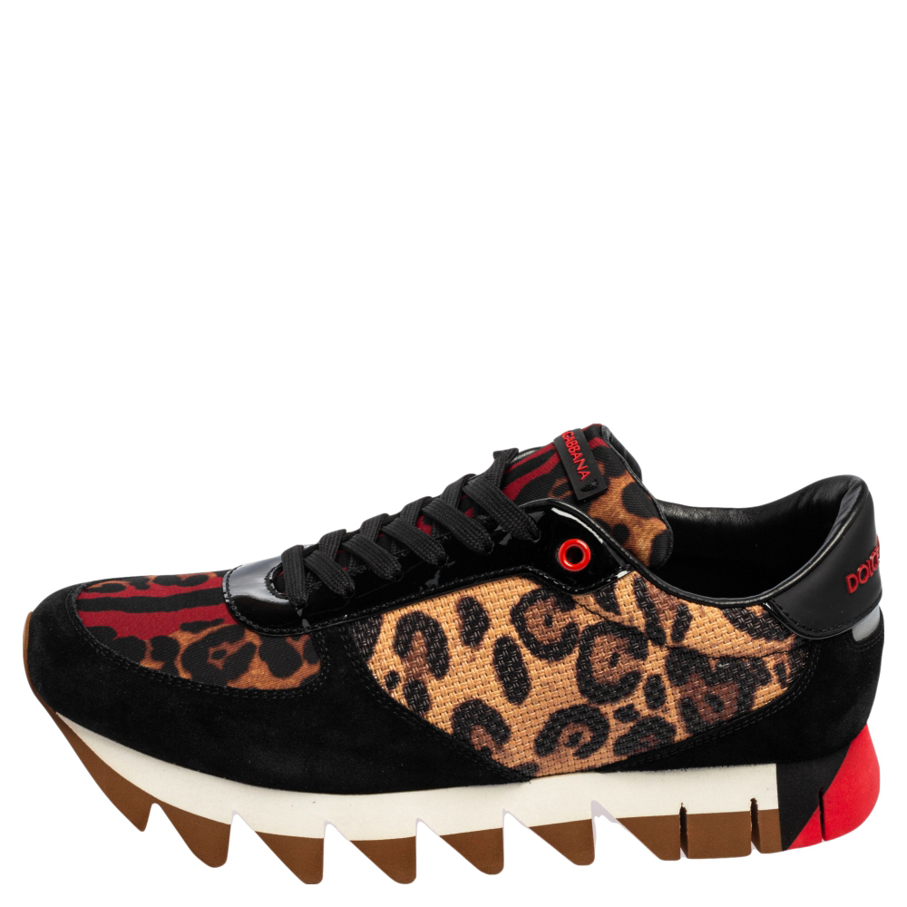 Dolce & Gabbana Multicolor Leather And Suede Leopard Print Low Top Sneakers Size
Dolce & Gabbana Multicolor Leather And Suede Leopard Print Low Top Sneakers Size
