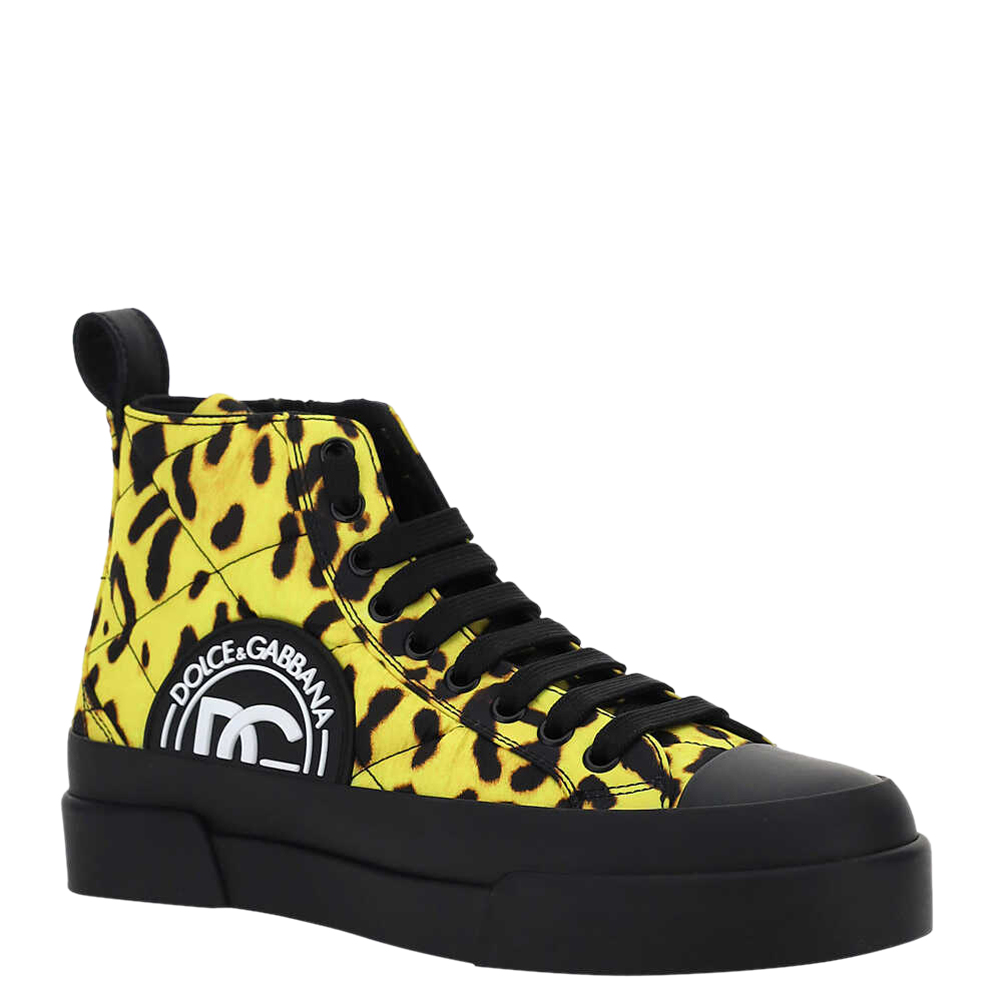 Dolce & Gabbana Yellow Leopard Nylon Portofino Sneakers Size IT, Multicolor
Dolce & Gabbana Yellow Leopard Nylon Portofino Sneakers Size IT, Multicolor