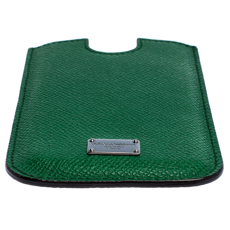 Dolce & Gabbana Green Leather IPhone 4 Case
