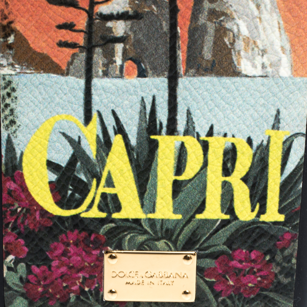 Dolce & Gabbana Multicolor Capri Print Leather IPhone 6 Case