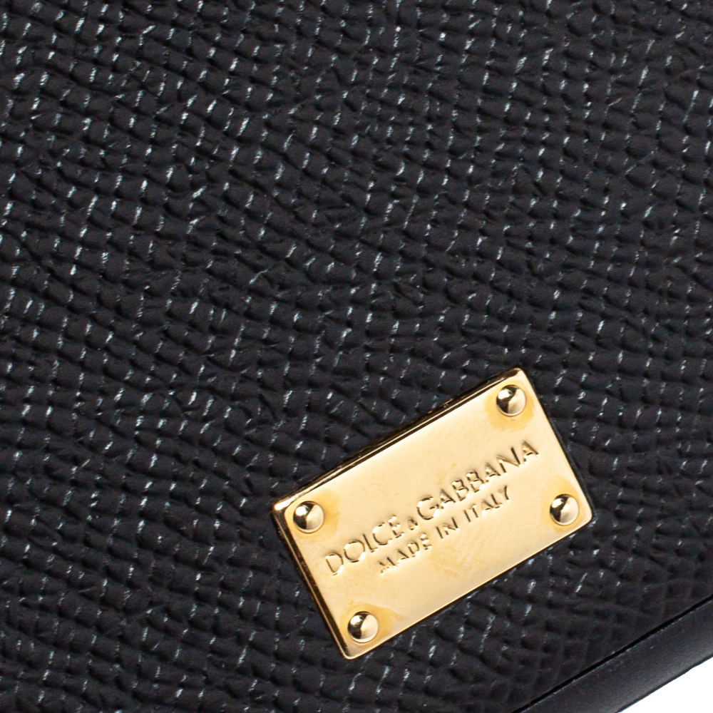 Dolce & Gabbana Black Leather IPhone 7/8 Plus Case