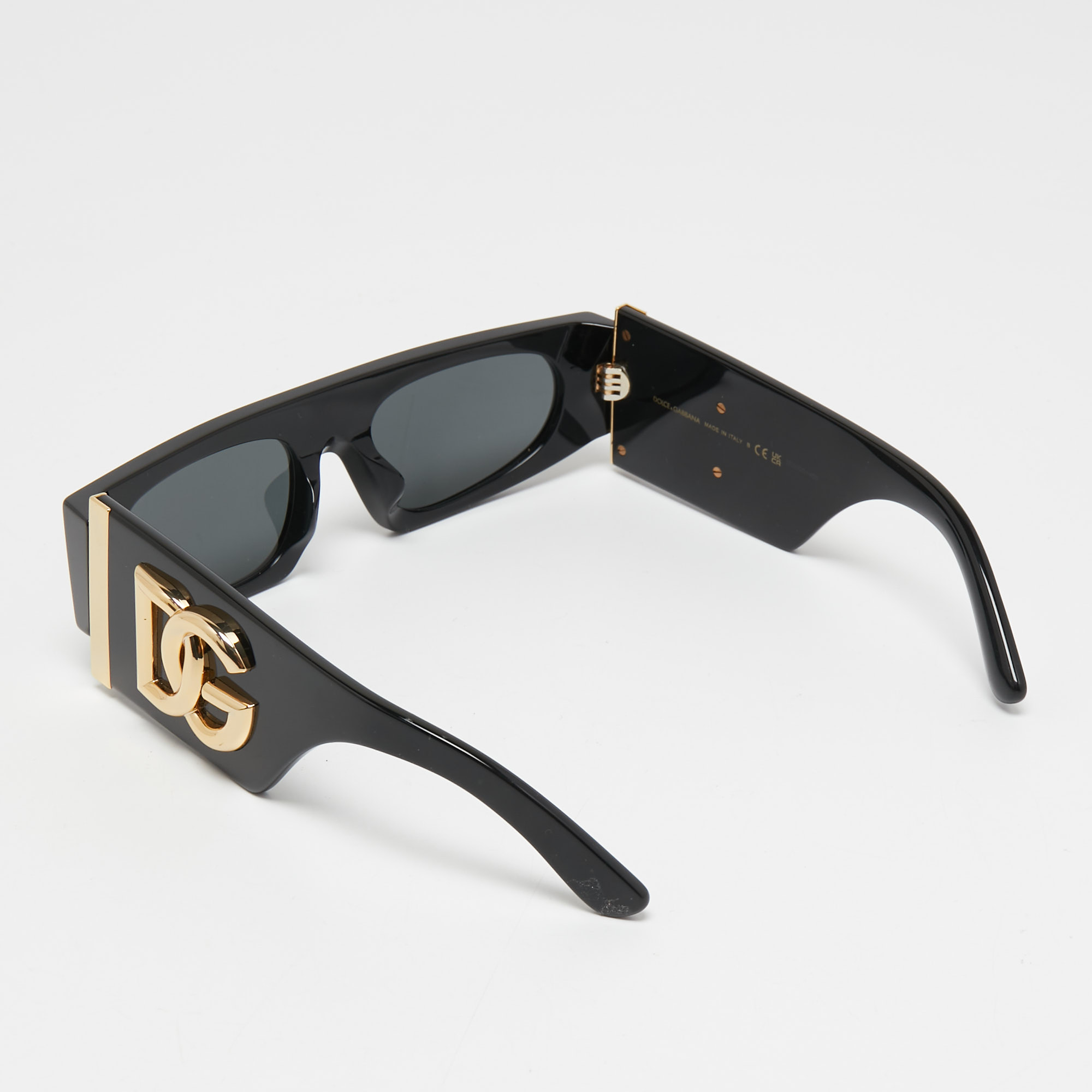

Dolce & Gabbana Black/Dark Grey Rectangular DG4412 501/87 Sunglasses