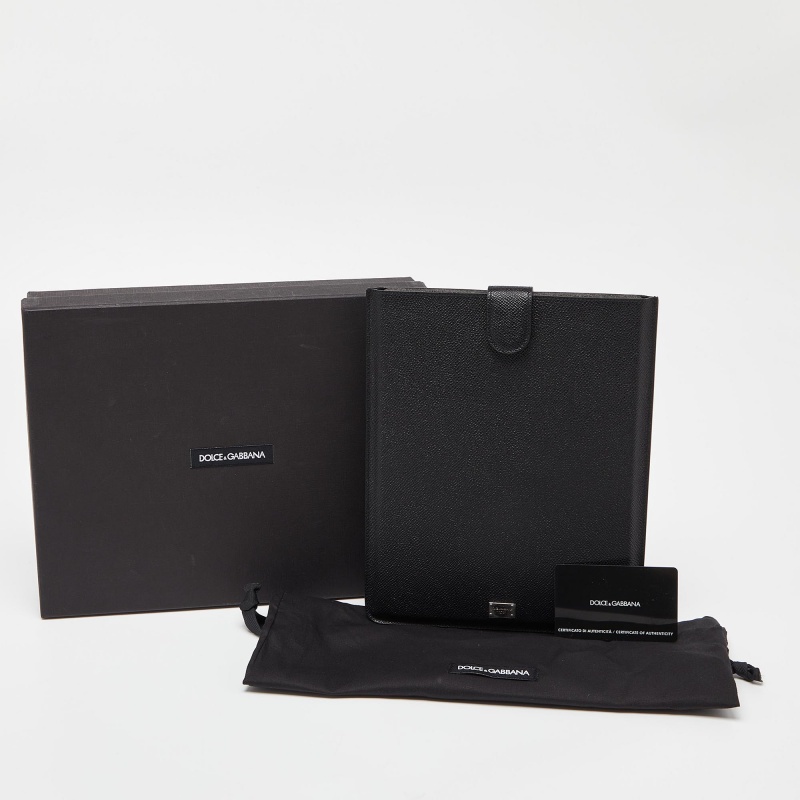 Dolce & Gabbana Black Leather IPad P2 Case