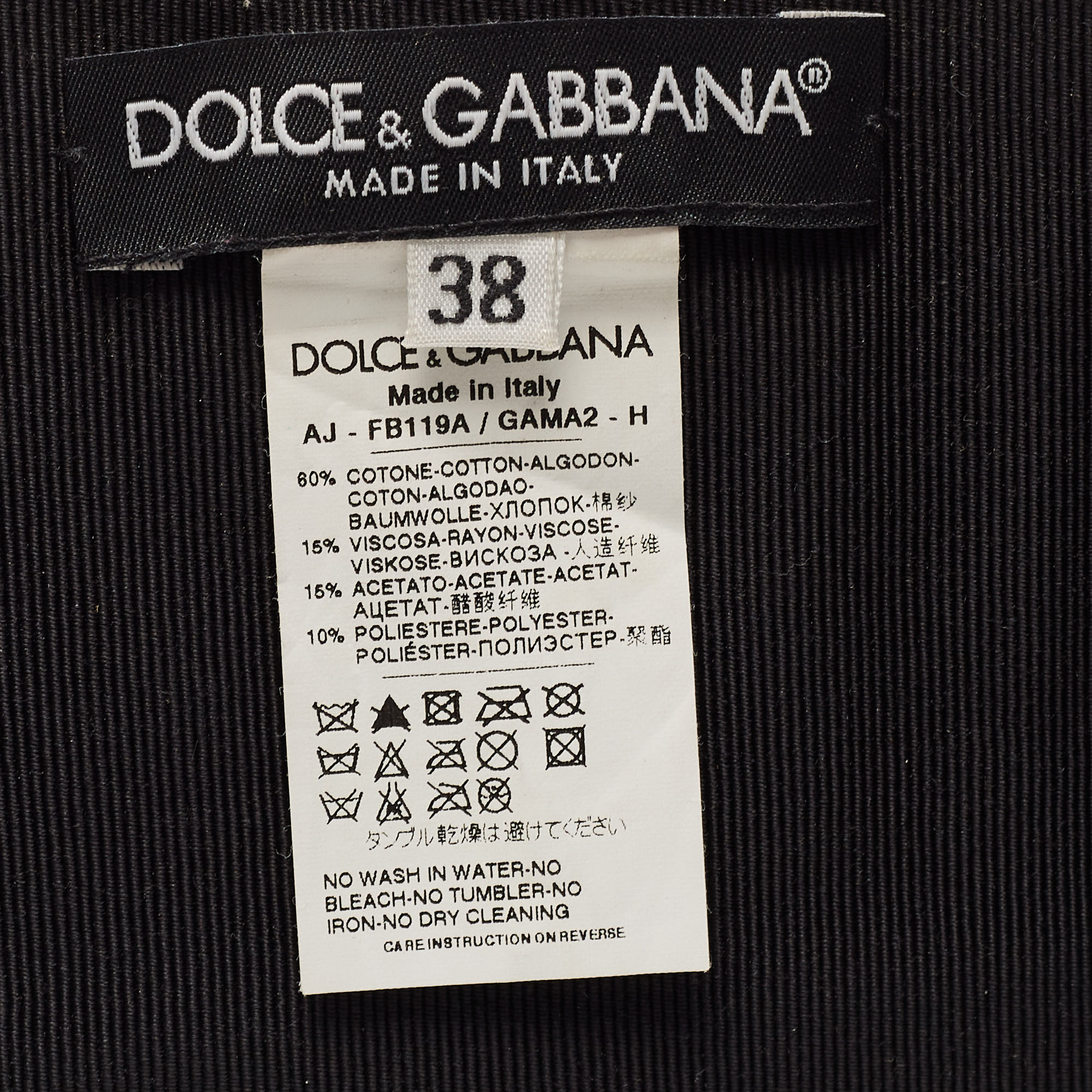 Dolce & Gabbana Tri Color Stripe Elastic Butterfly Crystals Waist Belt