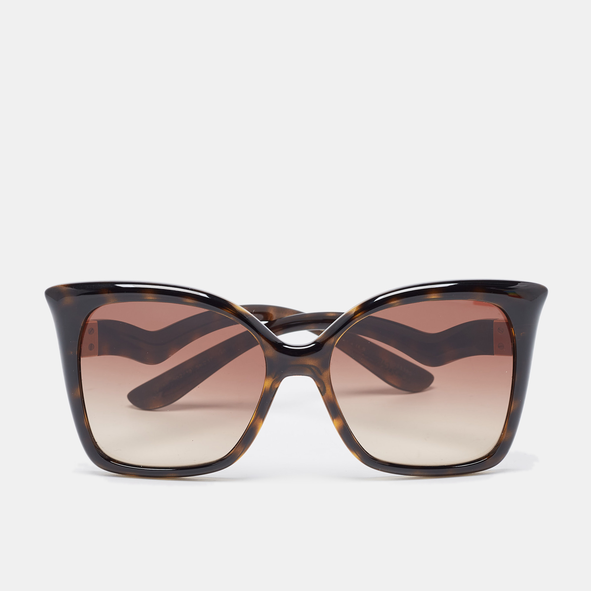 Dolce & Gabbana Brown Tortoise Gradient DG6168 Butterfly Sunglasses