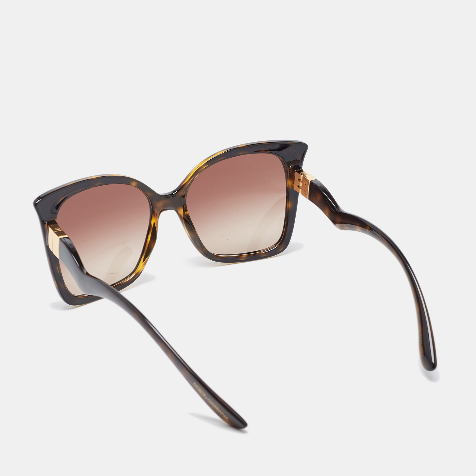 Dolce & Gabbana Brown Tortoise Gradient DG6168 Butterfly Sunglasses