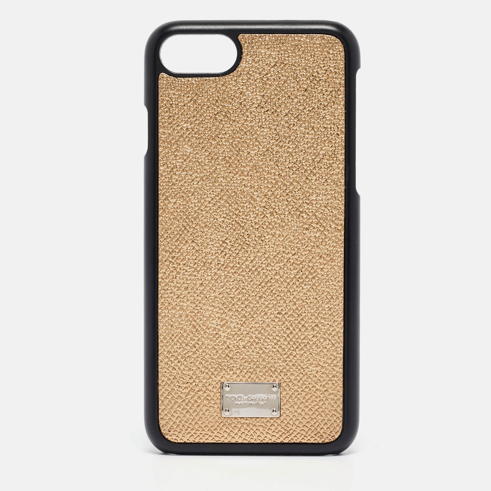Dolce & gabbana gold/black leather iphone 6 cover