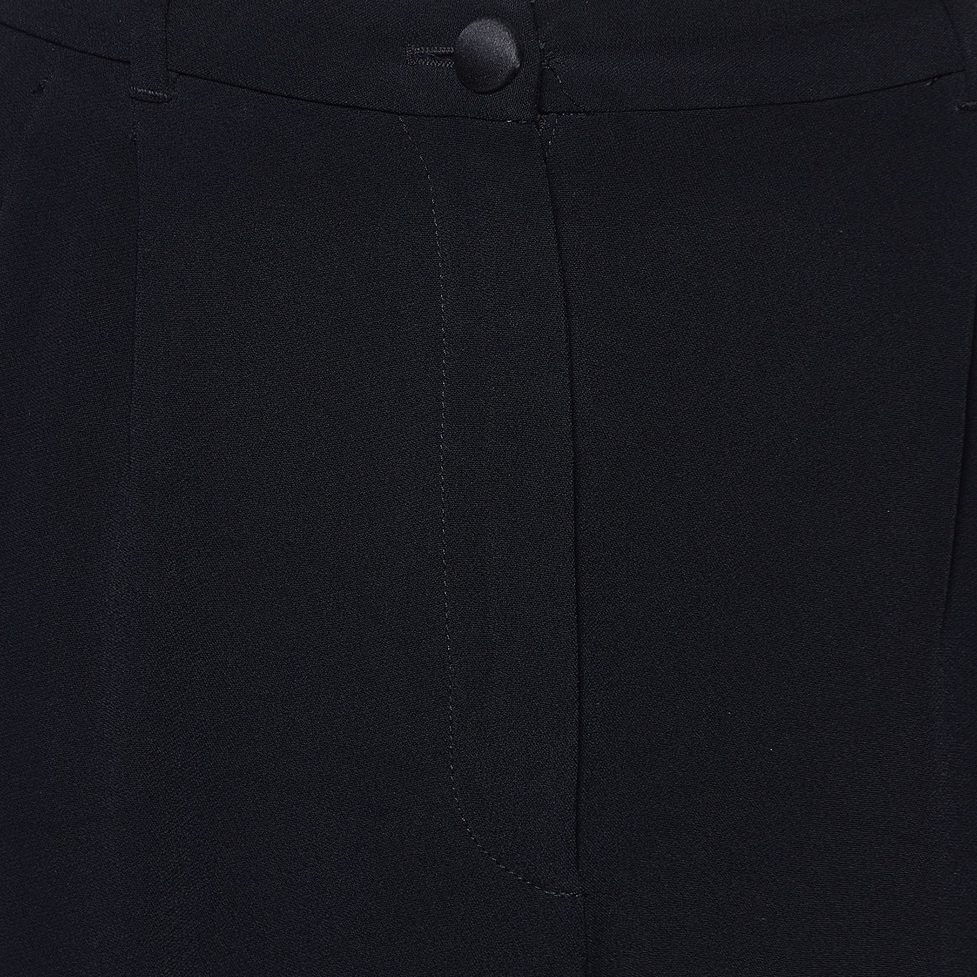 Dolce & Gabbana Black Crepe Trousers L