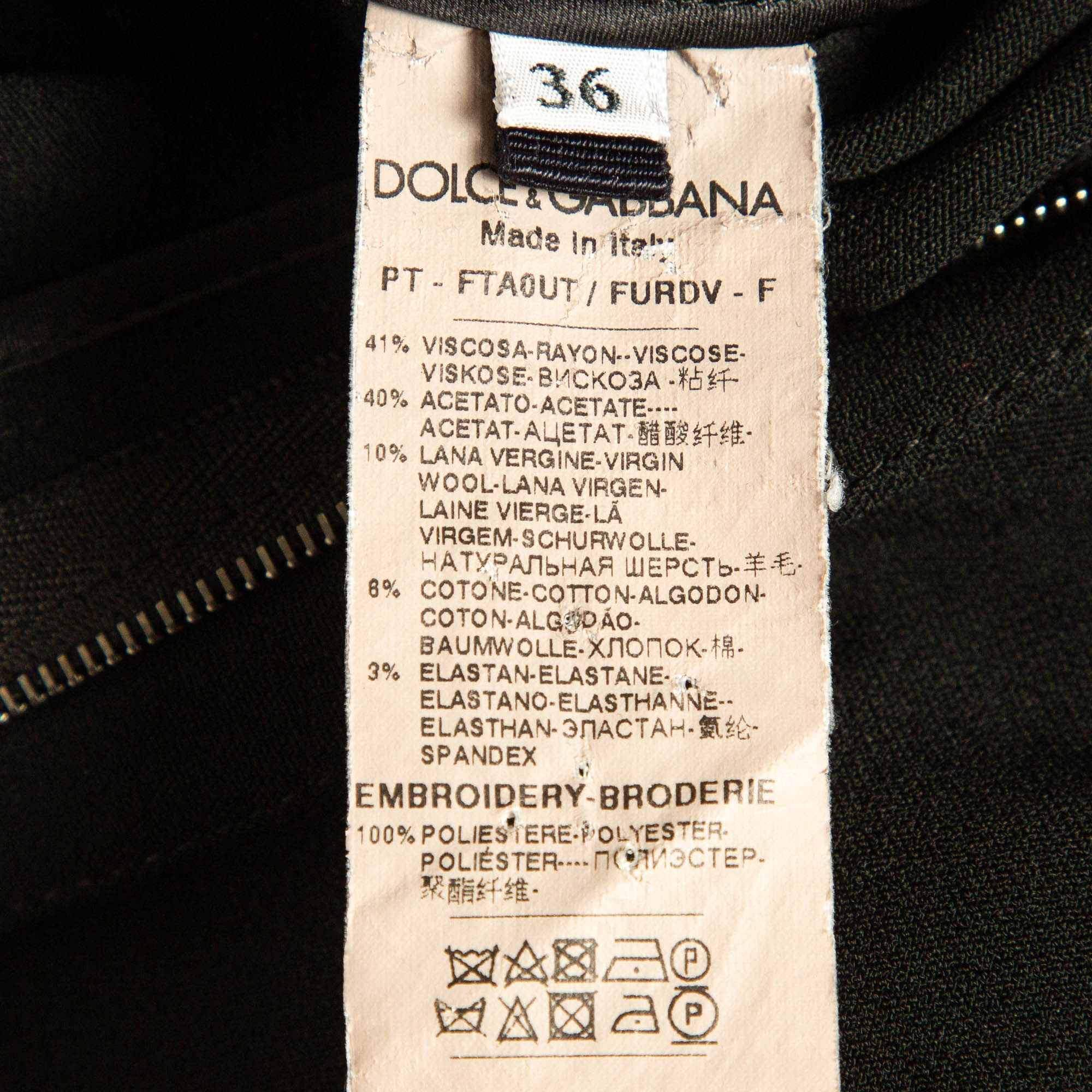 Dolce & Gabbana Black Logo Side Stripe Crepe Joggers XS