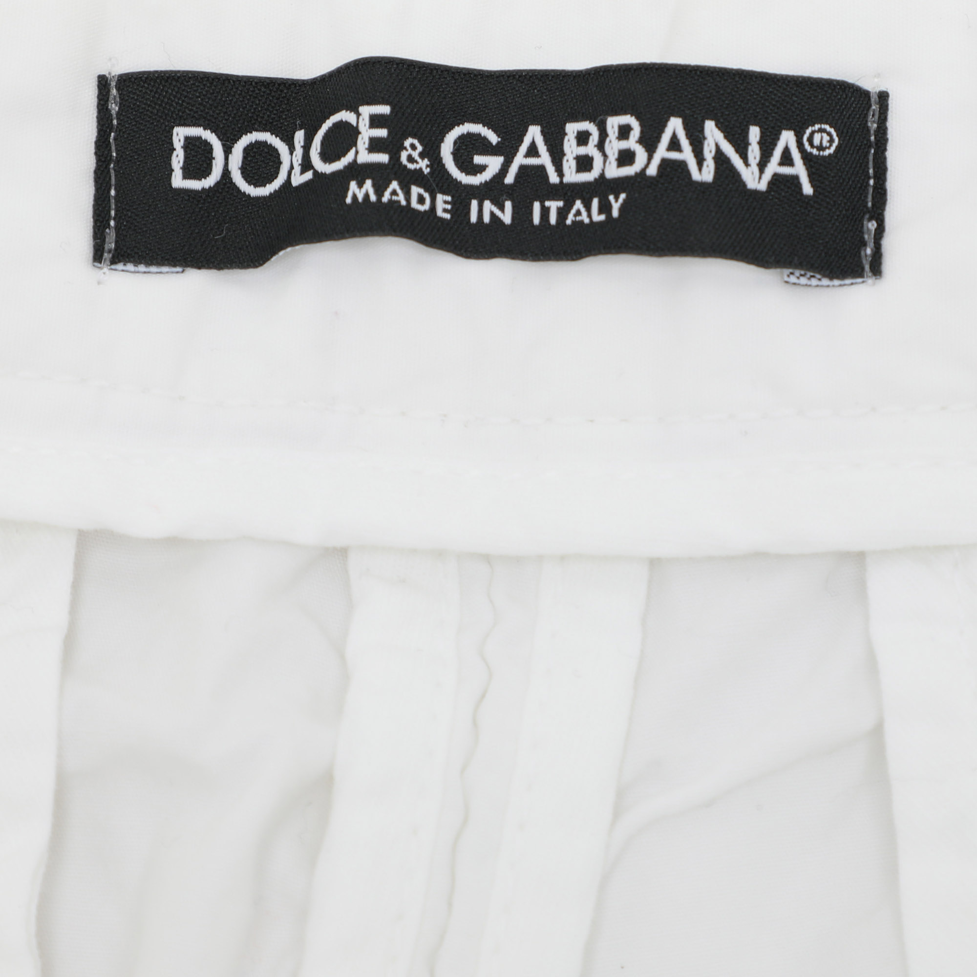 Dolce & Gabbana White Cotton Trouser M