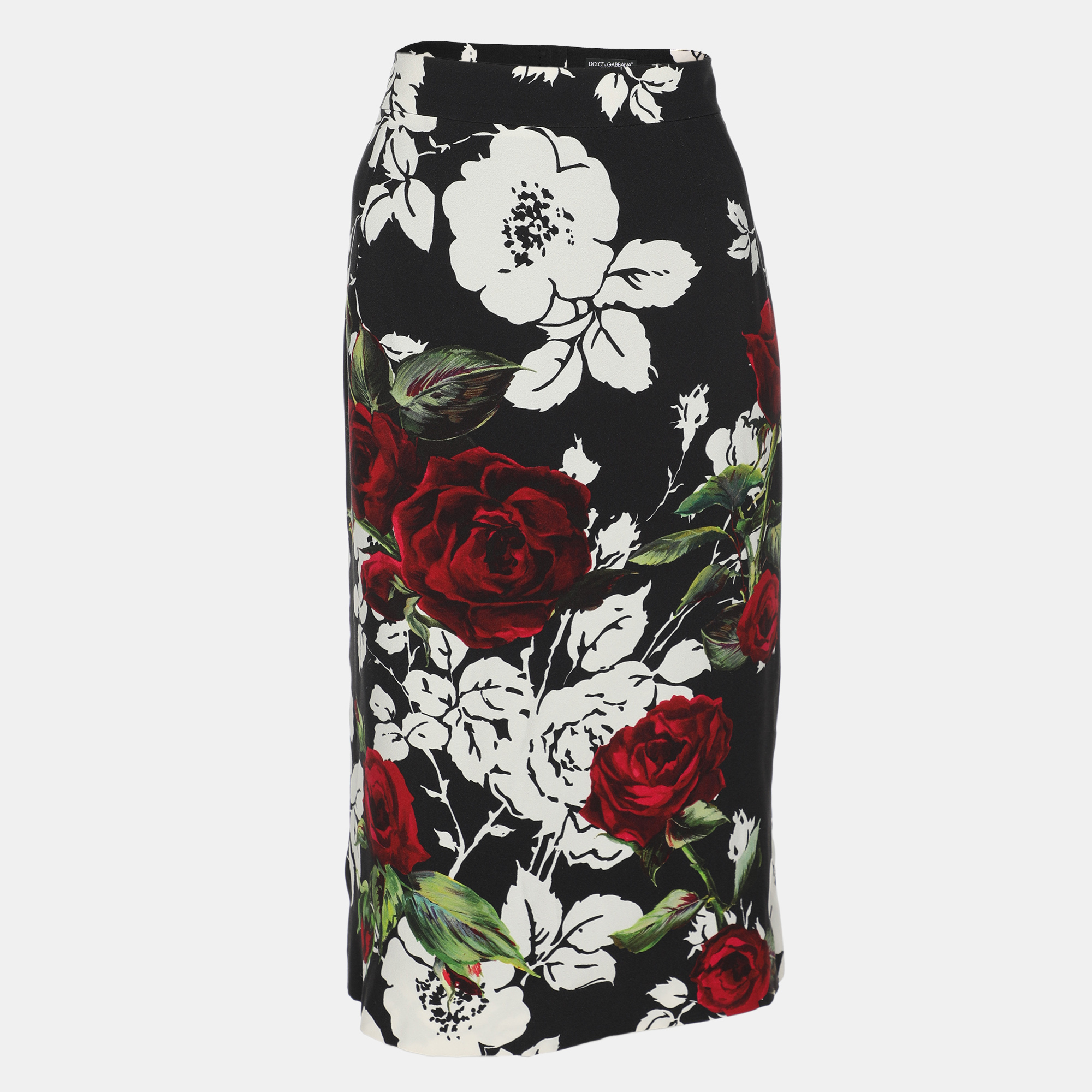 Dolce & Gabbana Black Floral Print Crepe A-Line Skirt M, Multicolor
Dolce & Gabbana Black Floral Print Crepe A-Line Skirt M, Multicolor