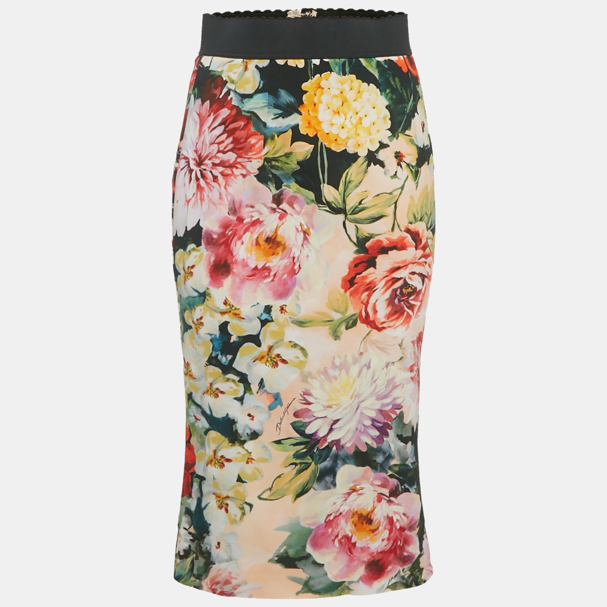 Dolce & Gabbana Multicolor Floral Print Crepe Pencil Skirt M
Dolce & Gabbana Multicolor Floral Print Crepe Pencil Skirt M