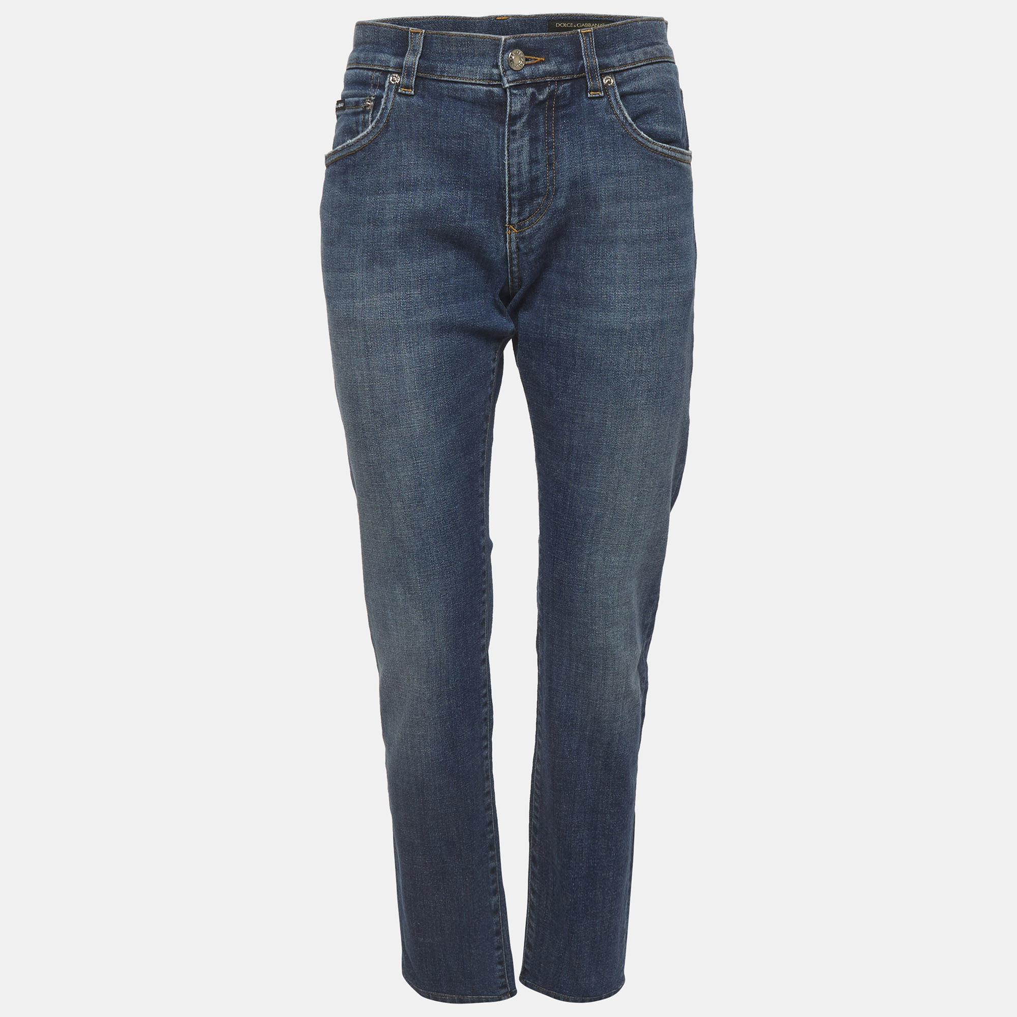 Dolce & Gabbana Blue Faded Denim Slim Fit Jeans L/Waist 32"
Dolce & Gabbana Blue Faded Denim Slim Fit Jeans L/Waist 32"