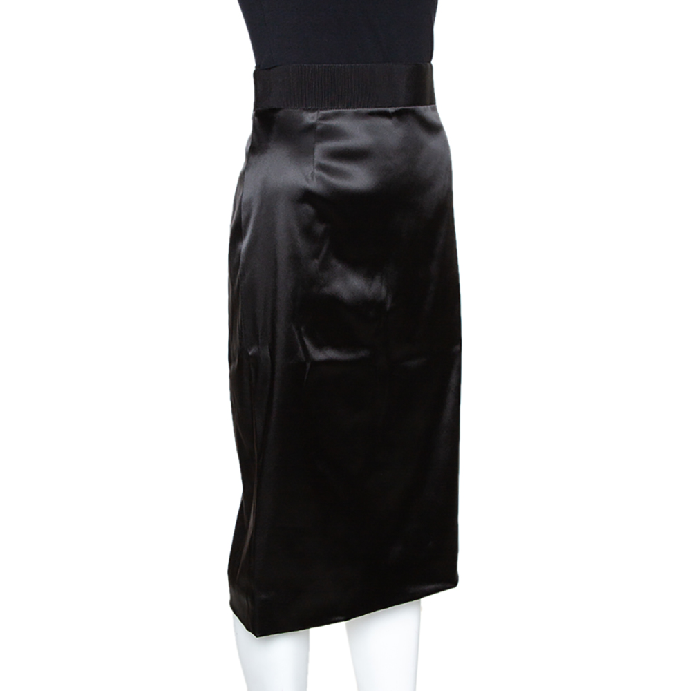 Dolce & Gabbana Black Satin Pencil Skirt
Dolce & Gabbana Black Satin Pencil Skirt