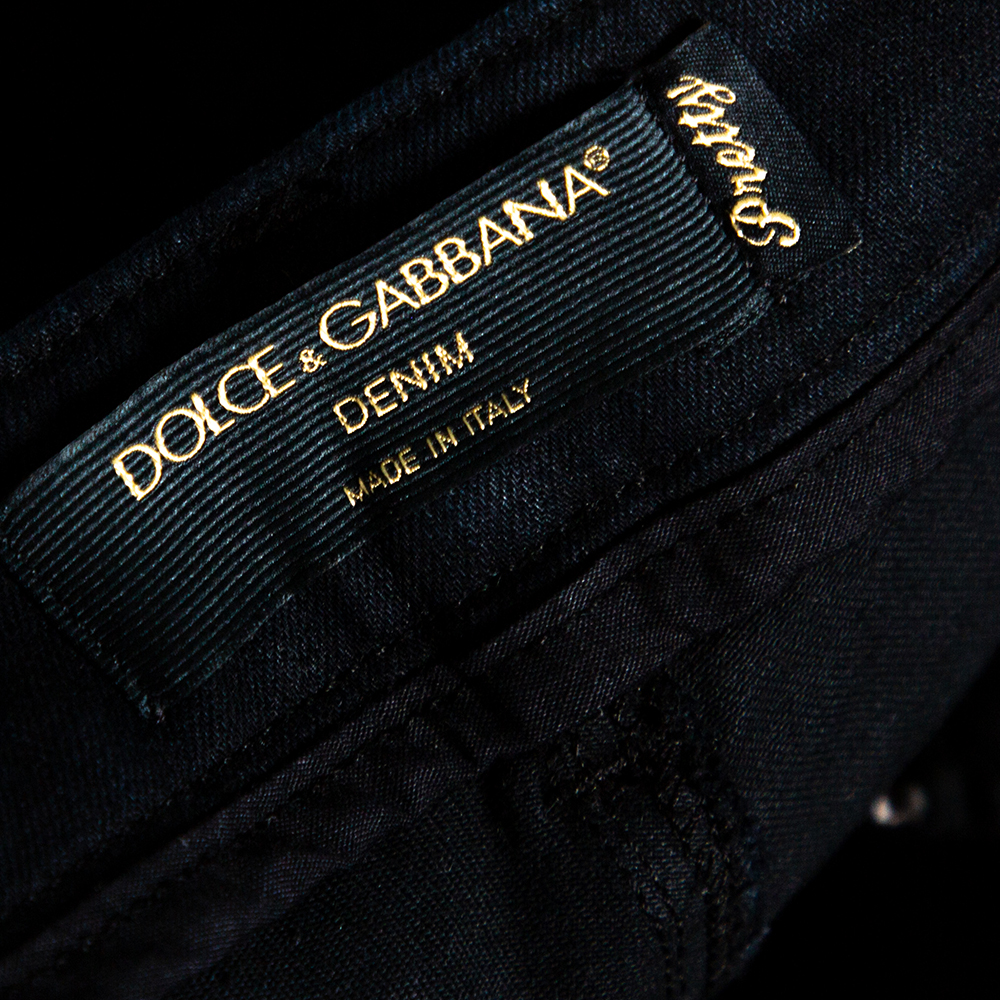 Dolce & Gabbana Midnight Blue Cotton Pretty Fit Jeans S