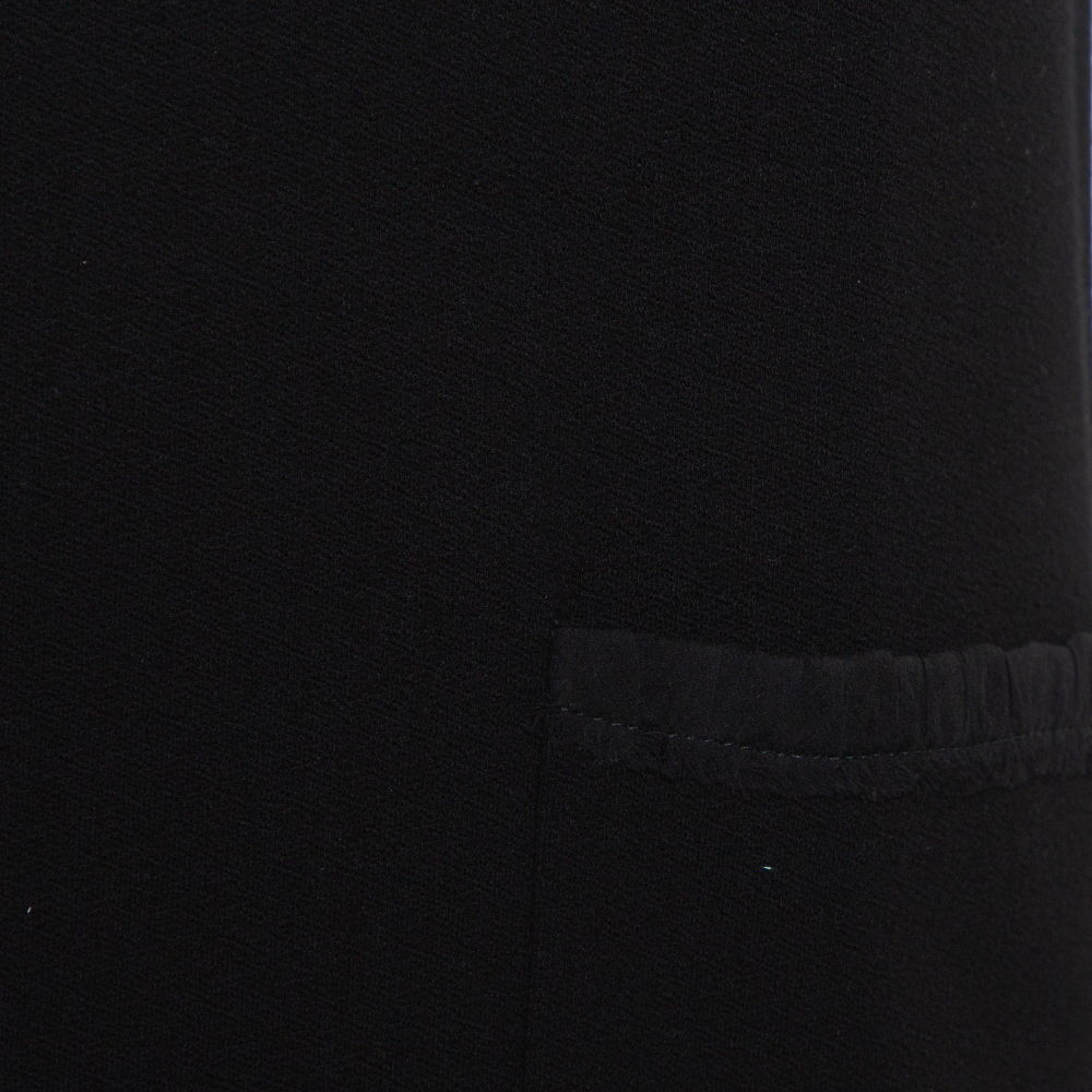 Dolce & Gabbana Black Crepe Sleeveless Shift Dress S