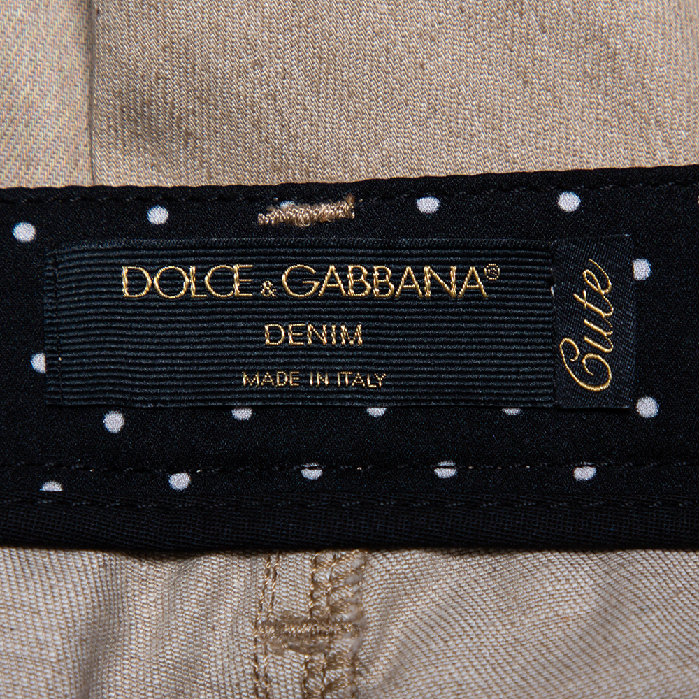 Dolce & Gabbana Beige Denim Cute Fit Jeans S